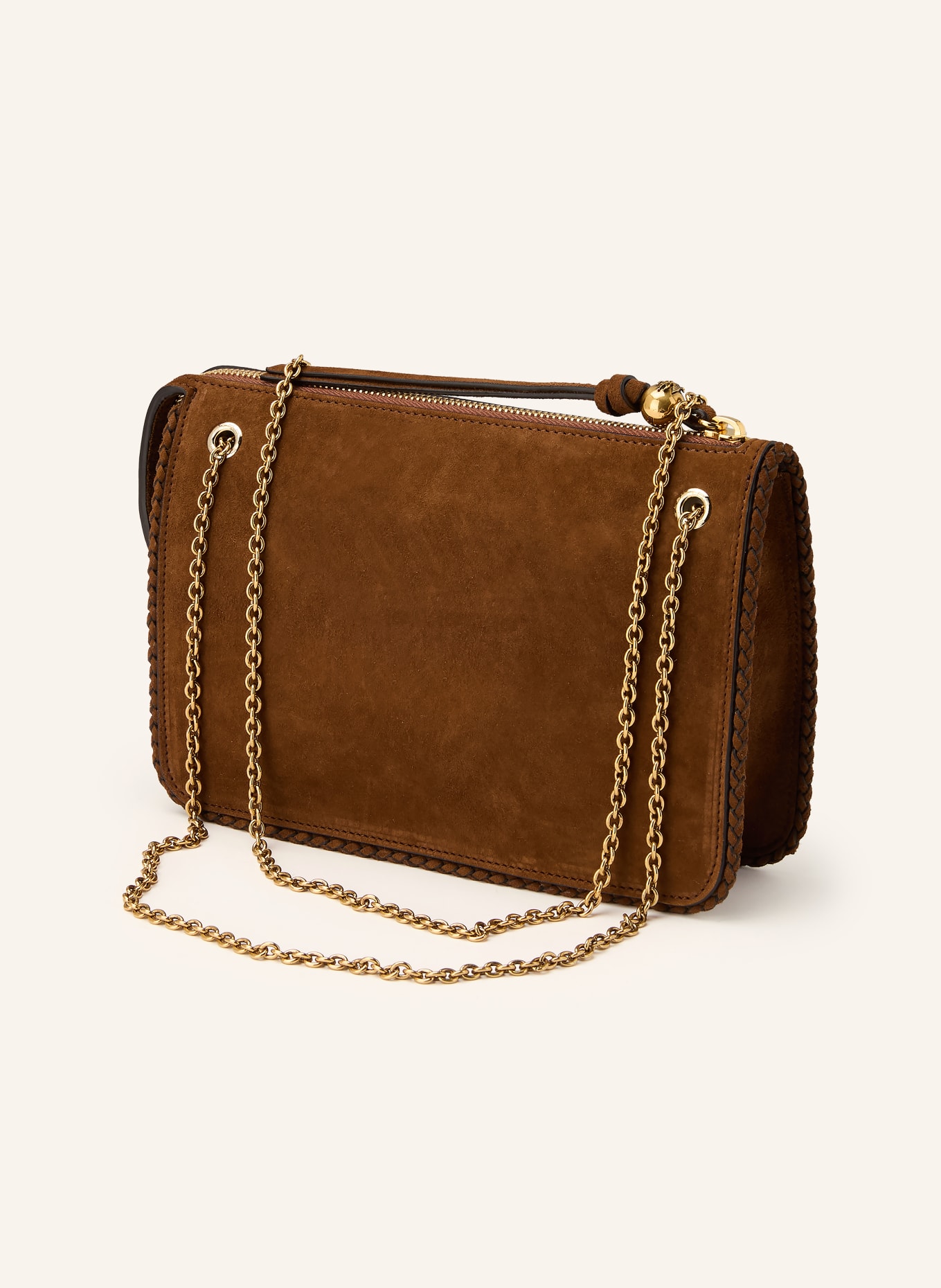 ETRO schoudertas: BRUIN / GOUD