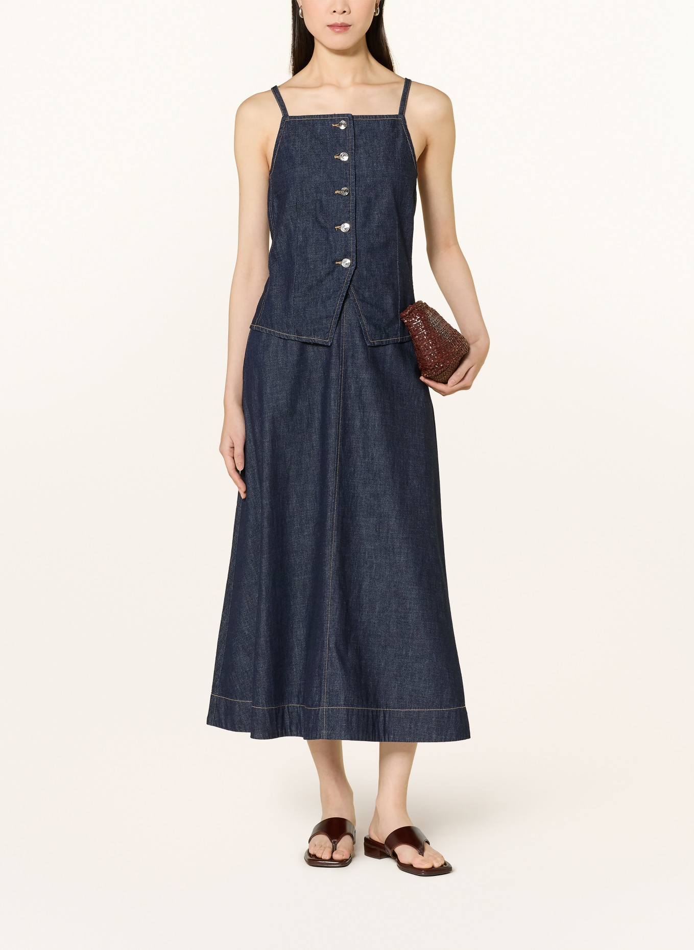 comma Jeansrock: DUNKELBLAU