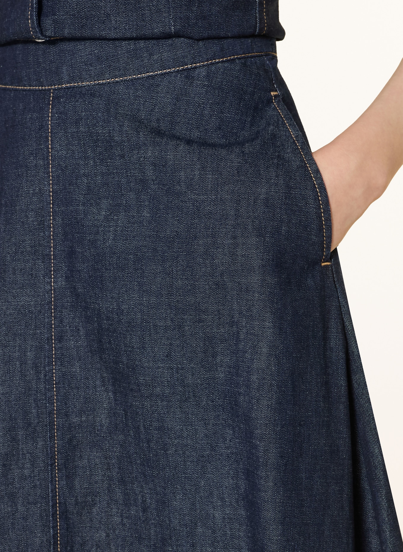 comma Jeansrock: DUNKELBLAU