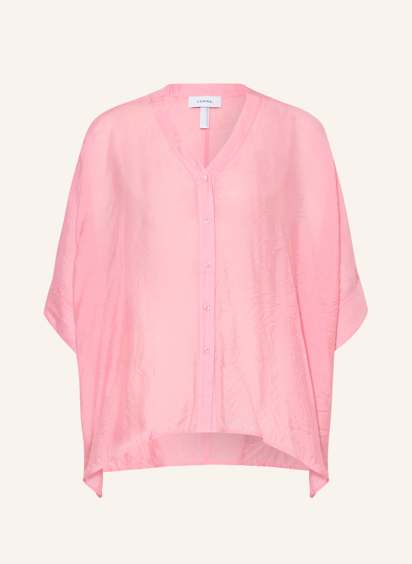 comma Bluse mit 3/4-Arm: ROSA