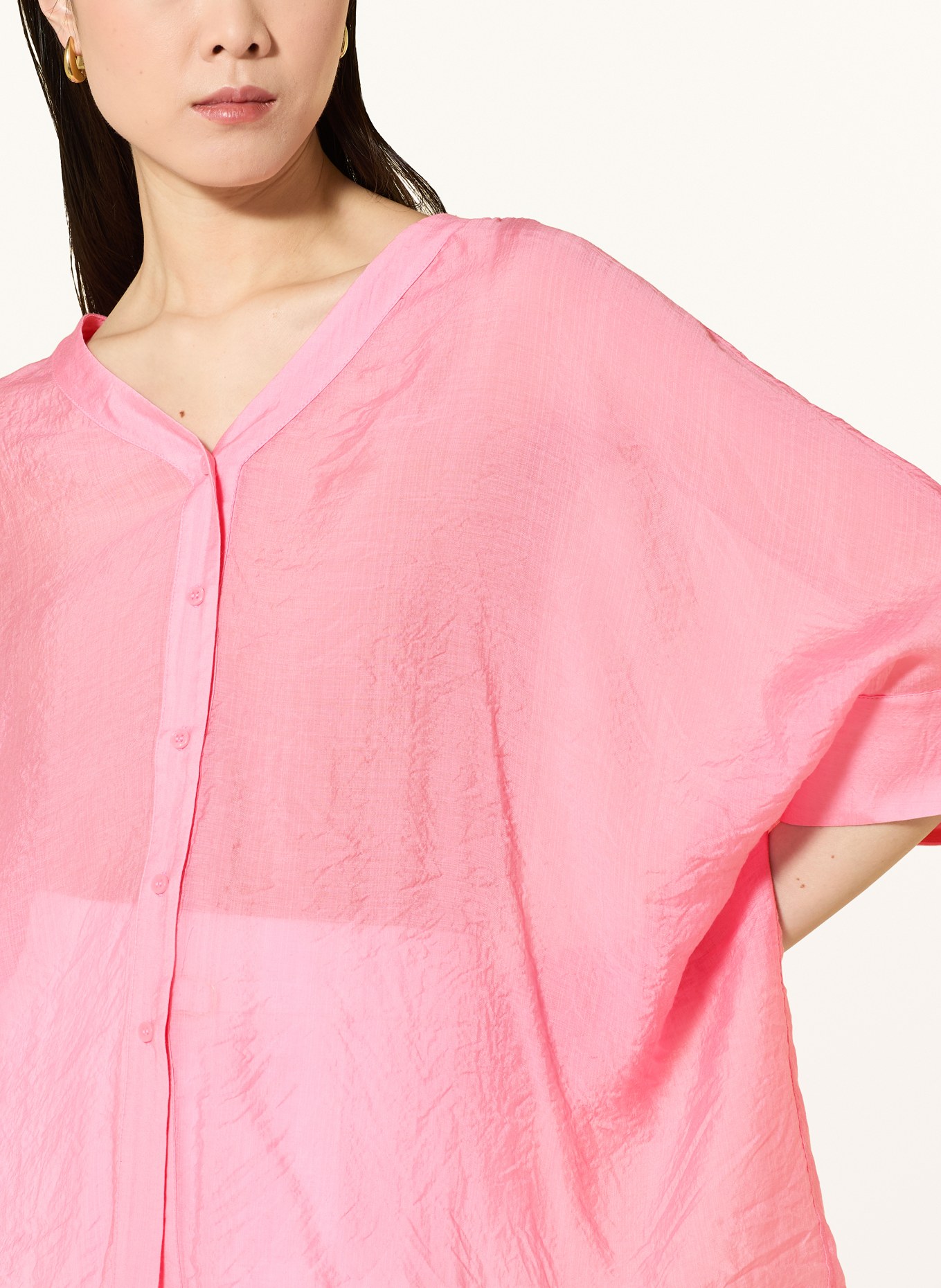 comma Bluse mit 3/4-Arm: ROSA