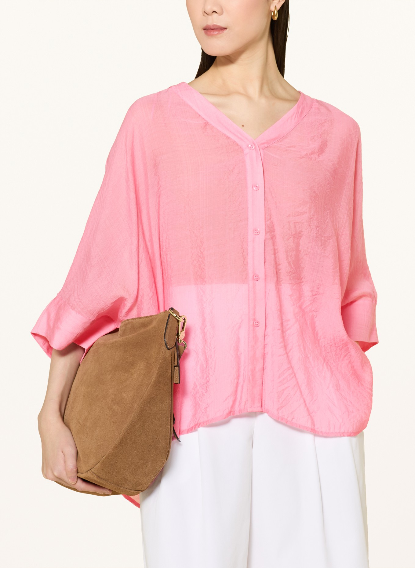 comma Bluse mit 3/4-Arm: ROSA