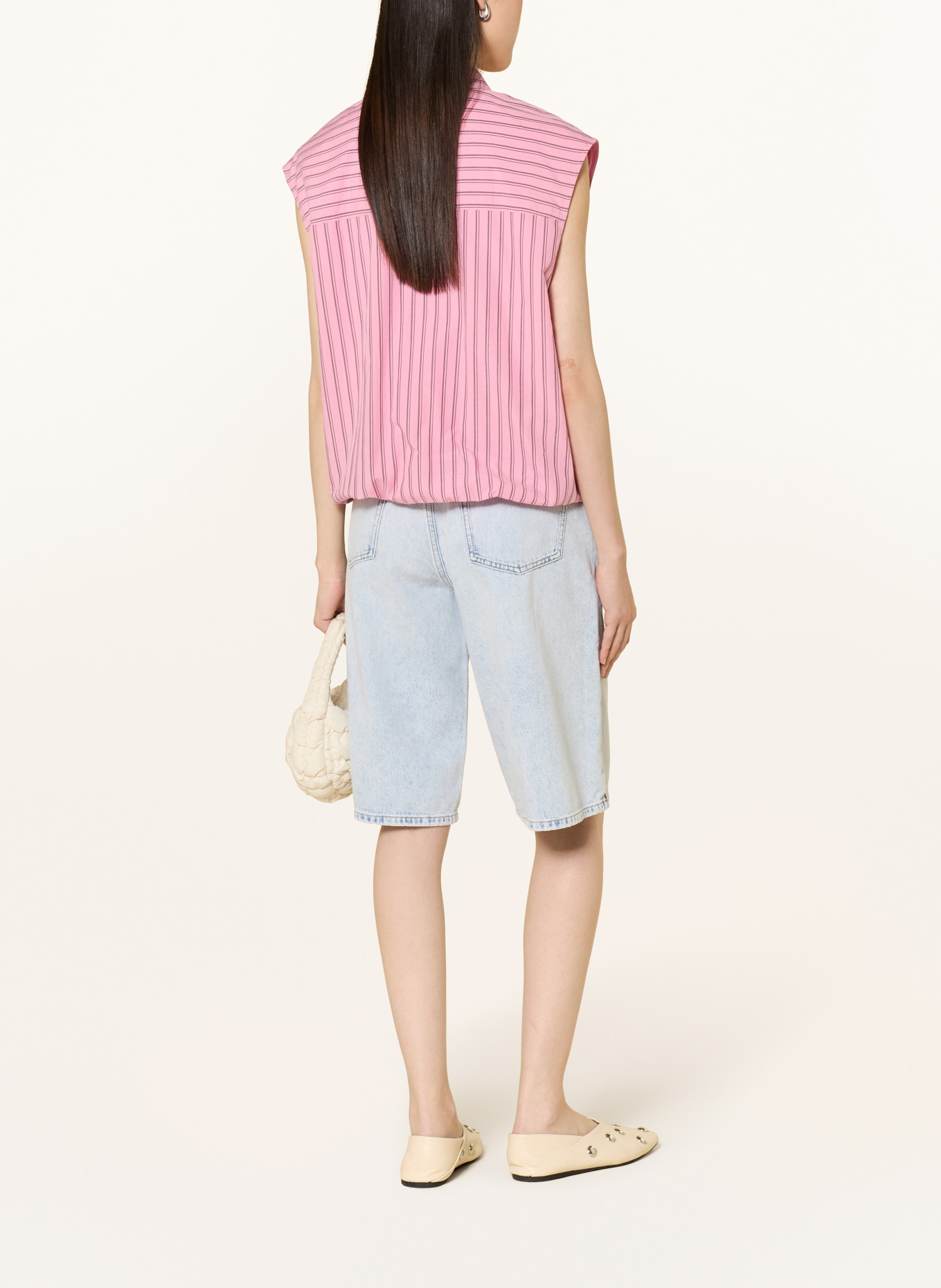 comma Blusentop: ROSA / DUNKELLILA