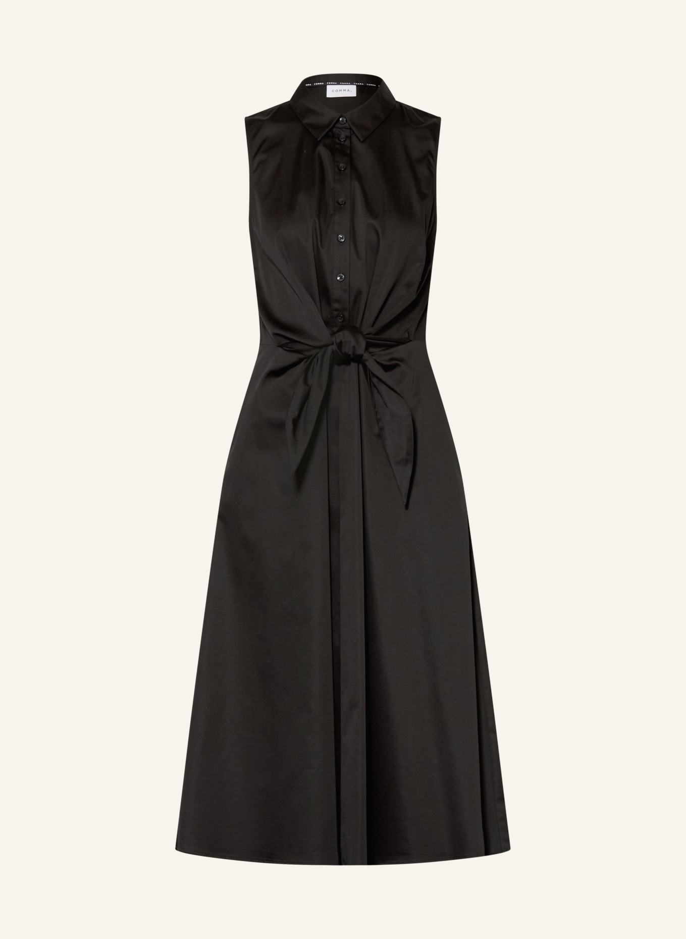 comma Hemdblusenkleid: SCHWARZ