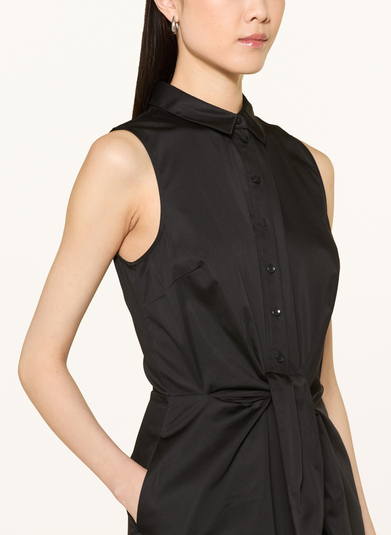 comma Hemdblusenkleid: SCHWARZ
