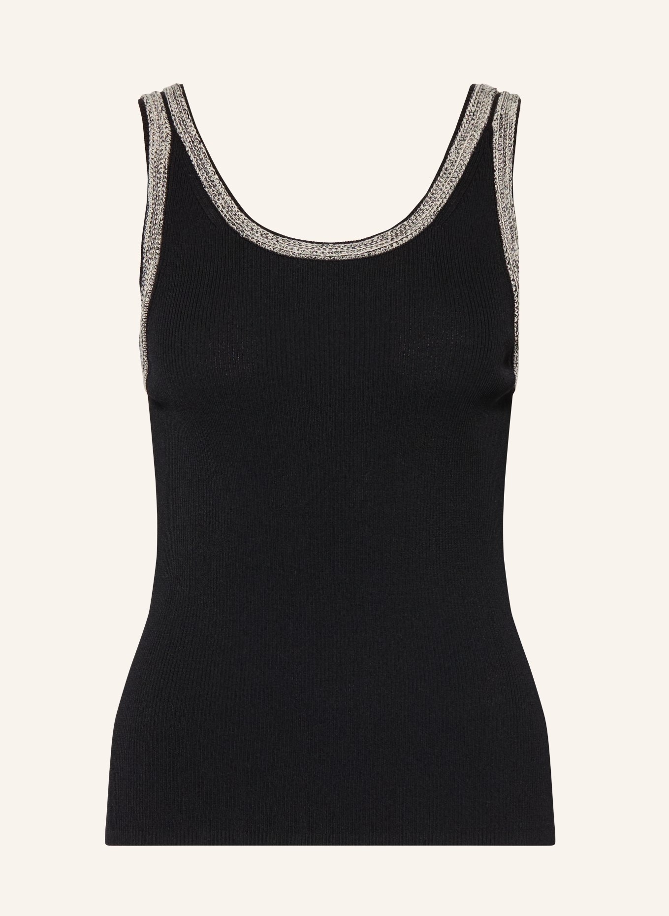 comma Stricktop: SCHWARZ / WEISS