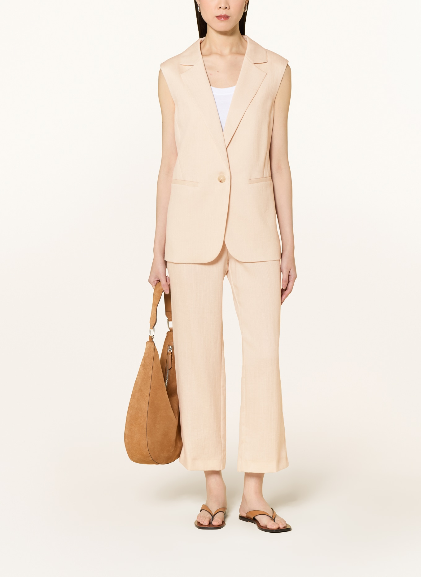 comma Blazer vest: CREAM