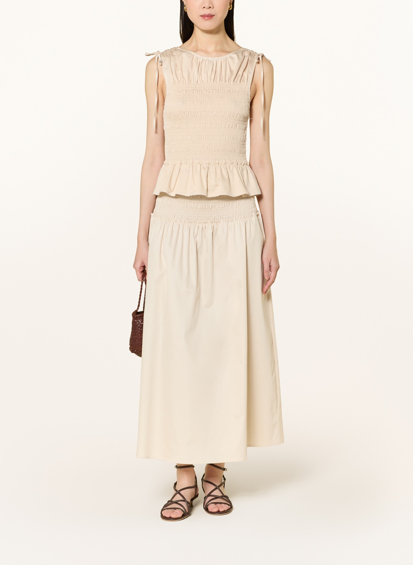 comma Blusentop: BEIGE