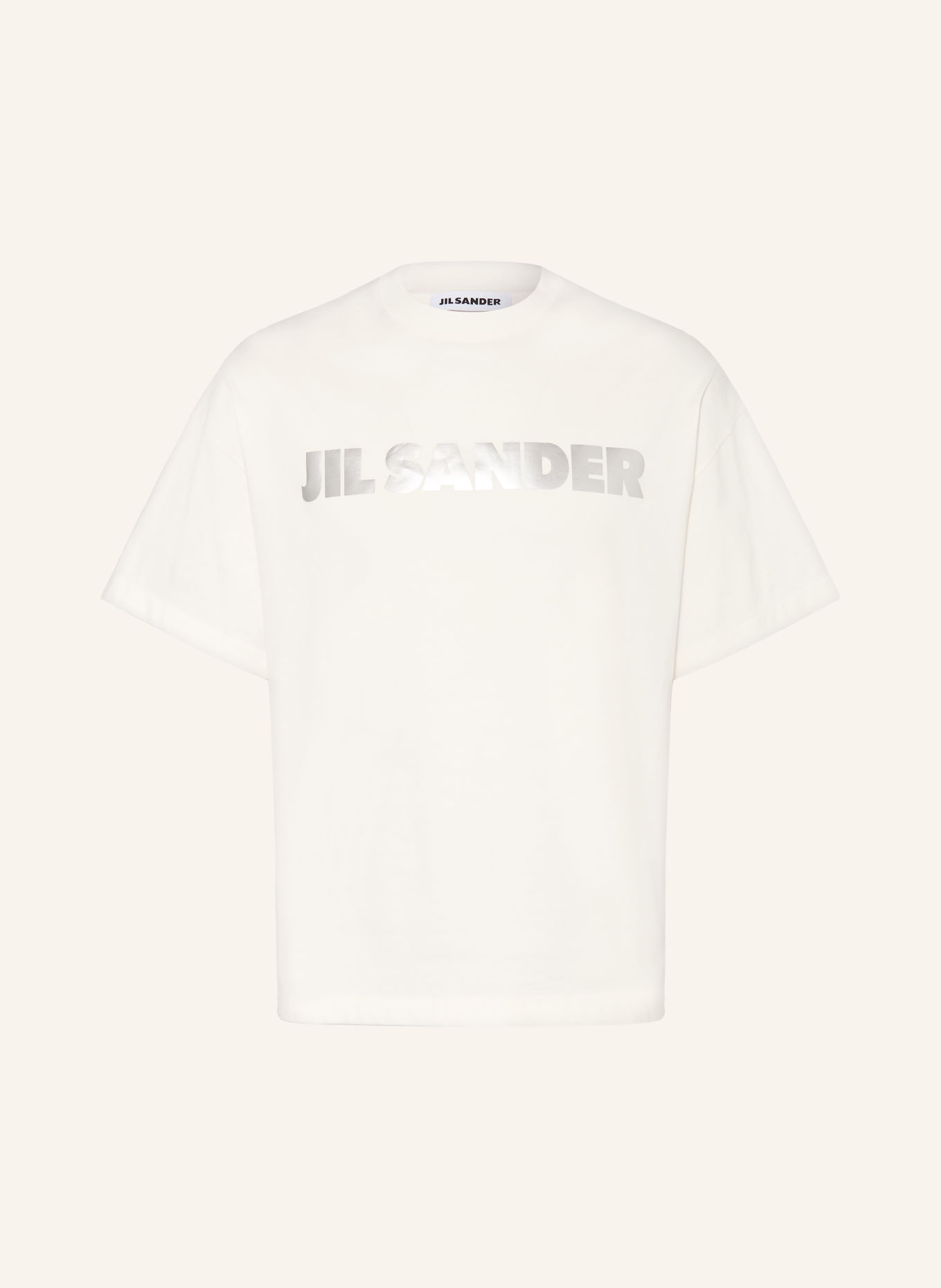 JIL SANDER T-shirt: VIT / SILVER