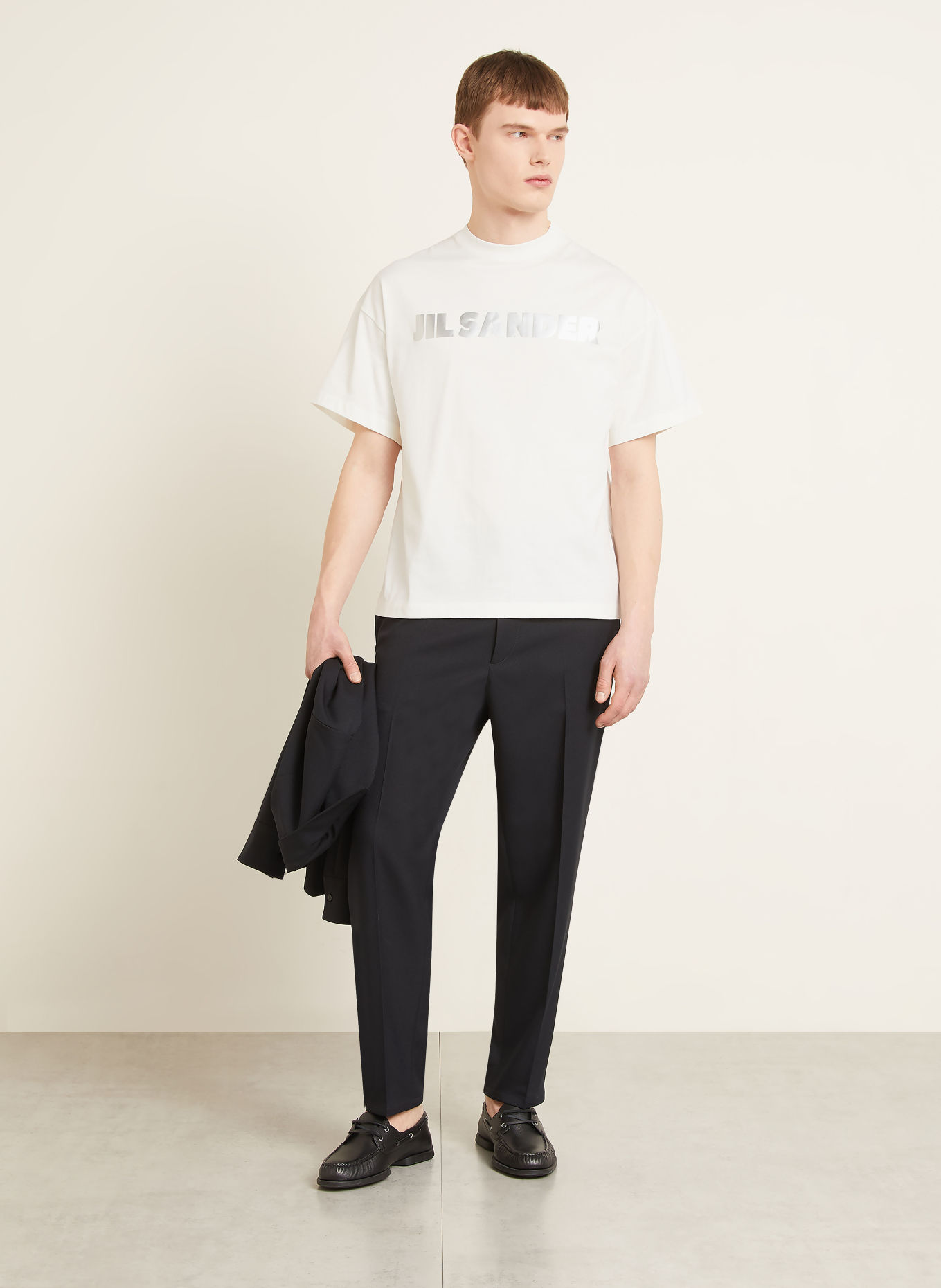 JIL SANDER T-shirt: VIT / SILVER