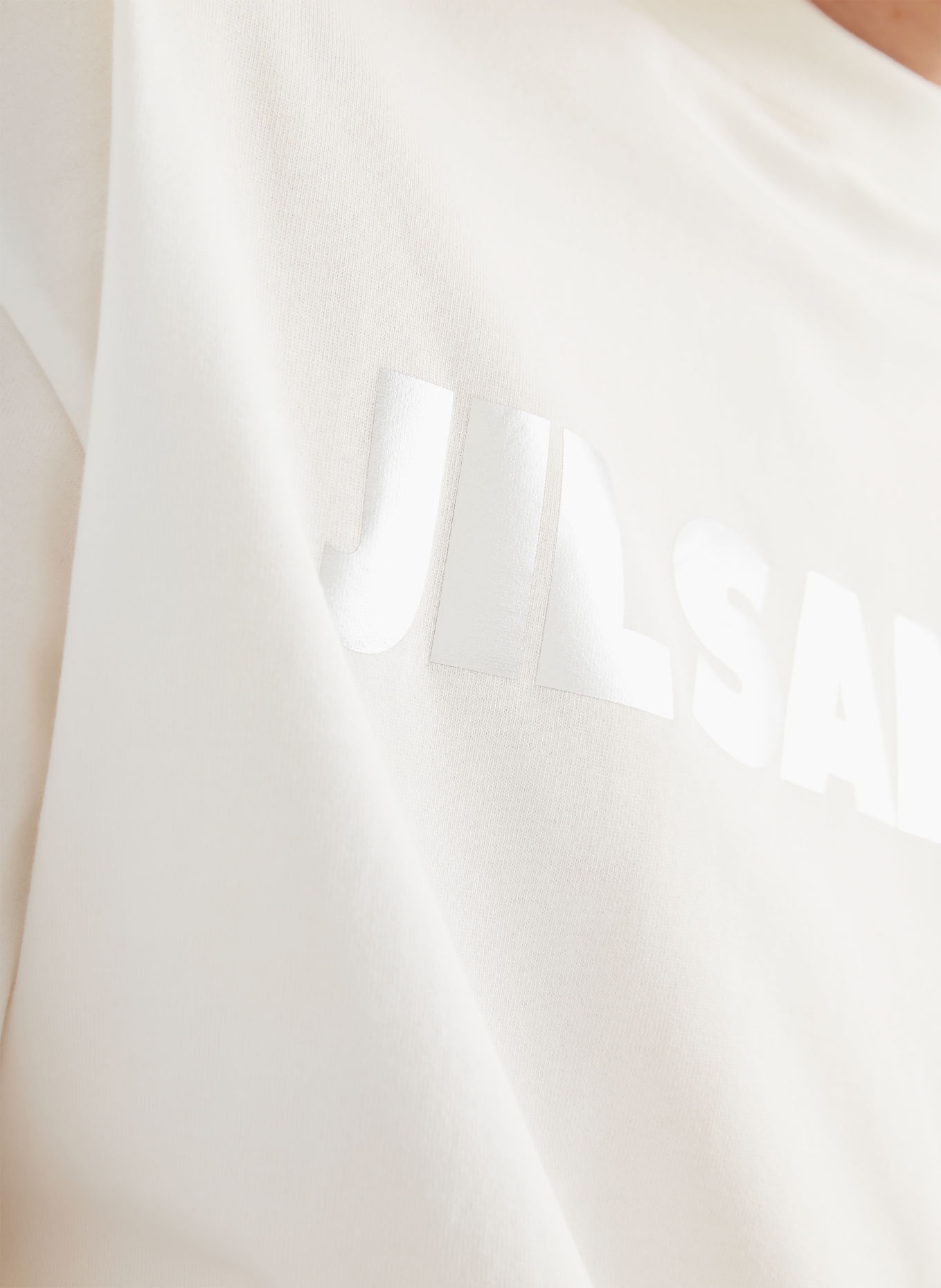 JIL SANDER T-shirt: VIT / SILVER