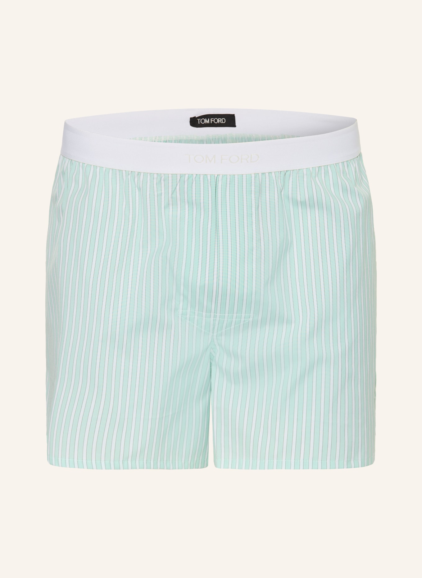 TOM FORD Boxers en ligne: MENTHE / BLANC