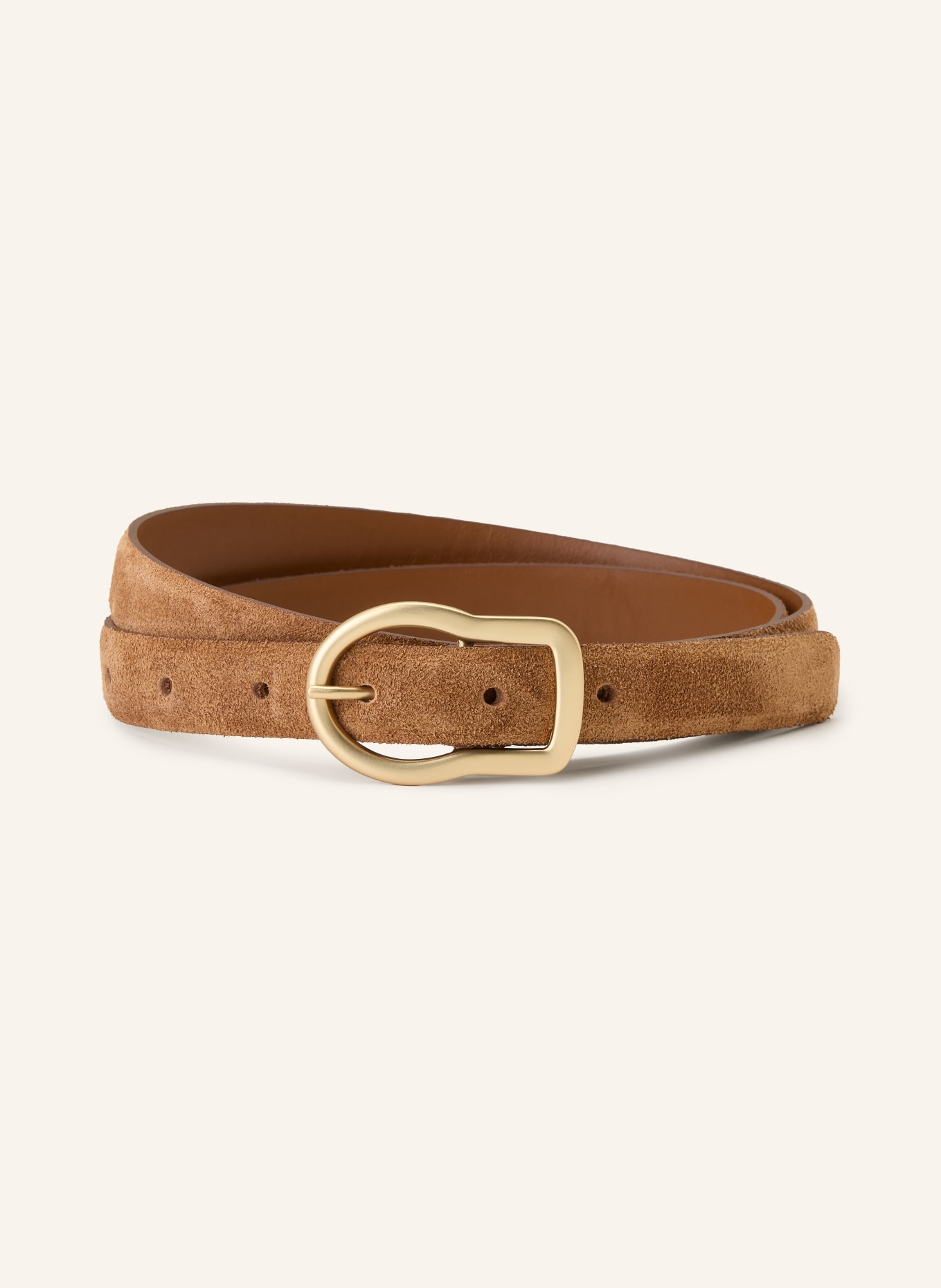DOROTHEE SCHUMACHER Leather belt SUEDE SENSATION: COGNAC