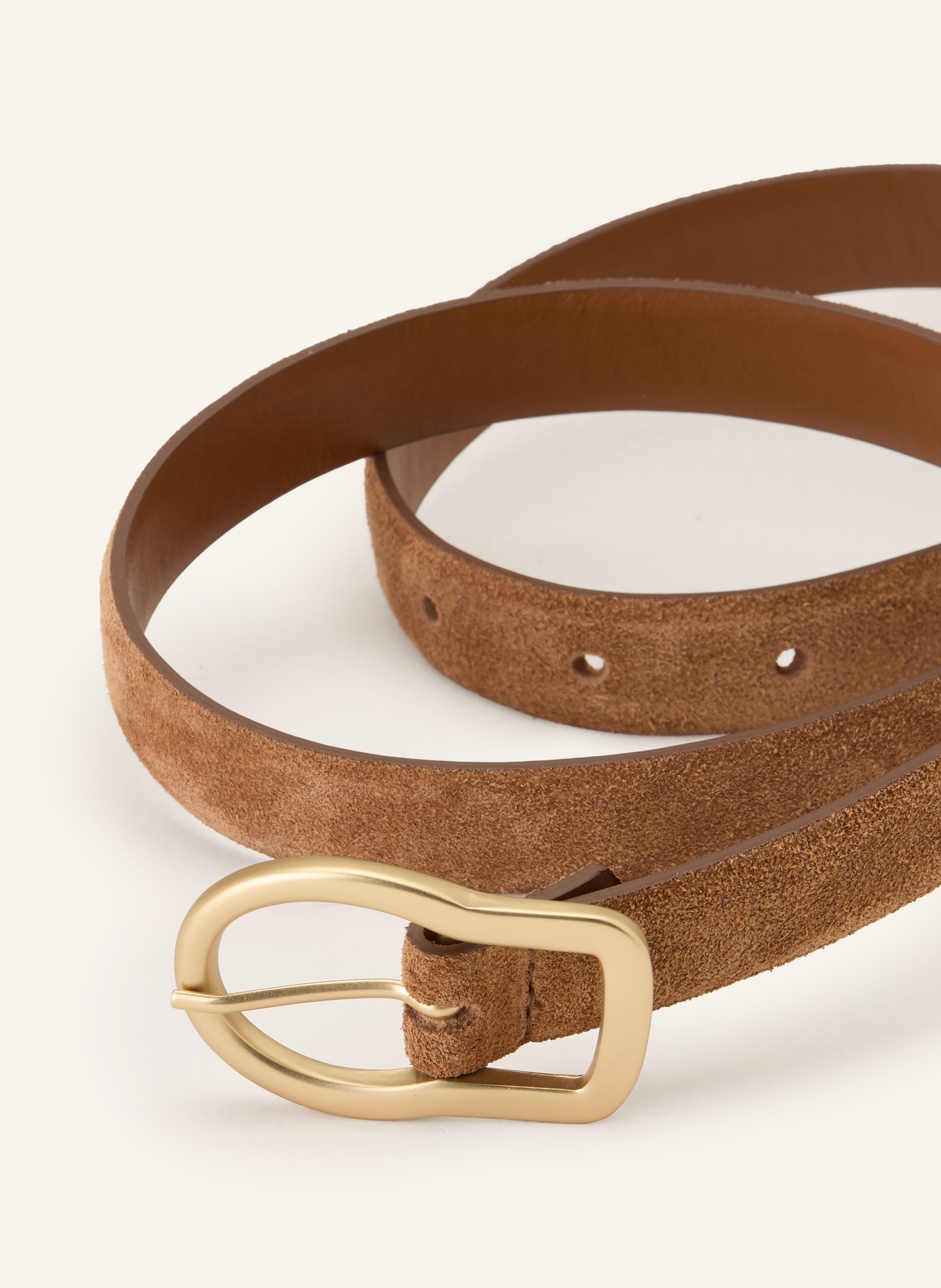DOROTHEE SCHUMACHER Leather belt SUEDE SENSATION: COGNAC