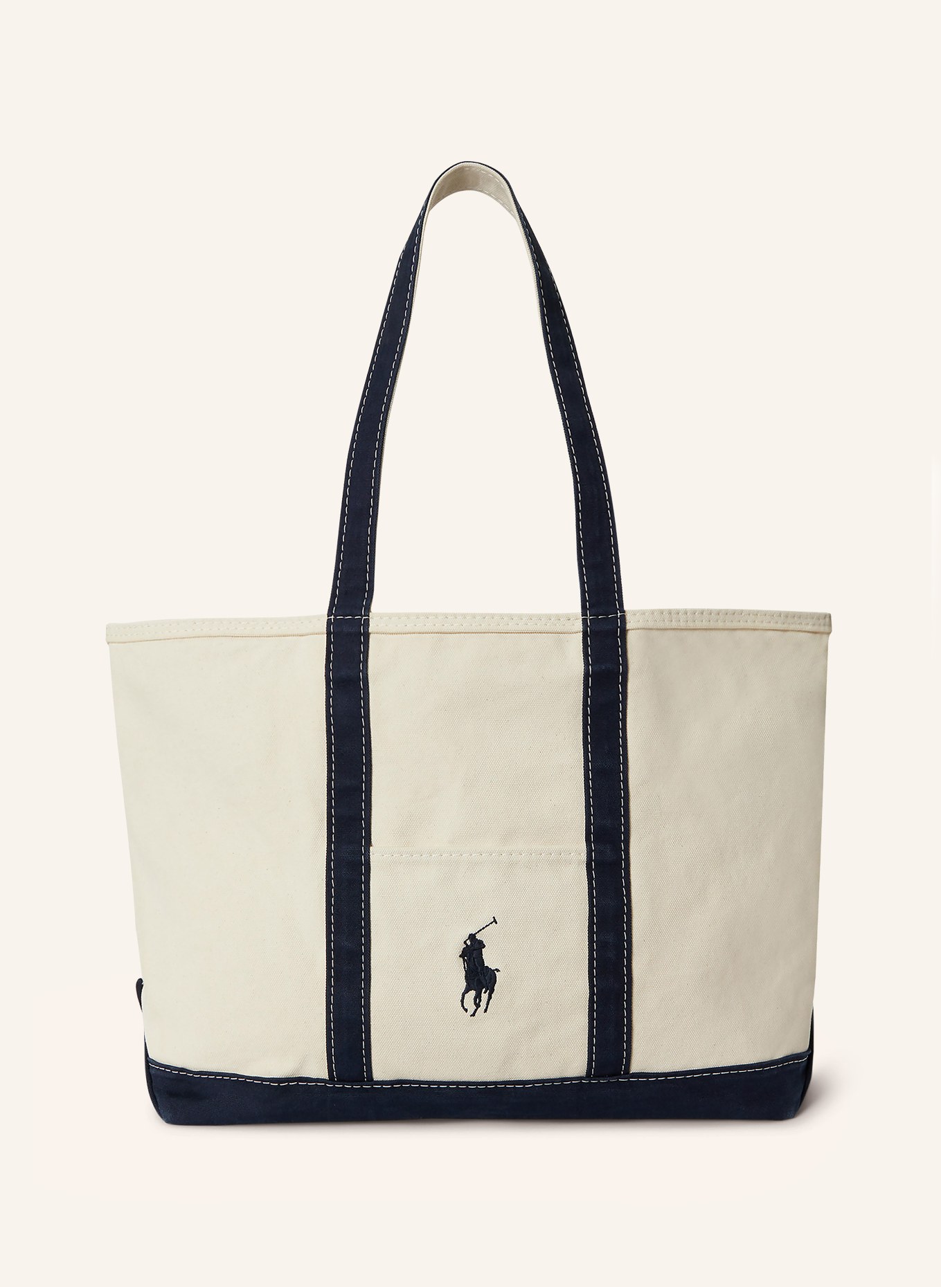 POLO RALPH LAUREN Shopper: CREME / DUNKELBLAU