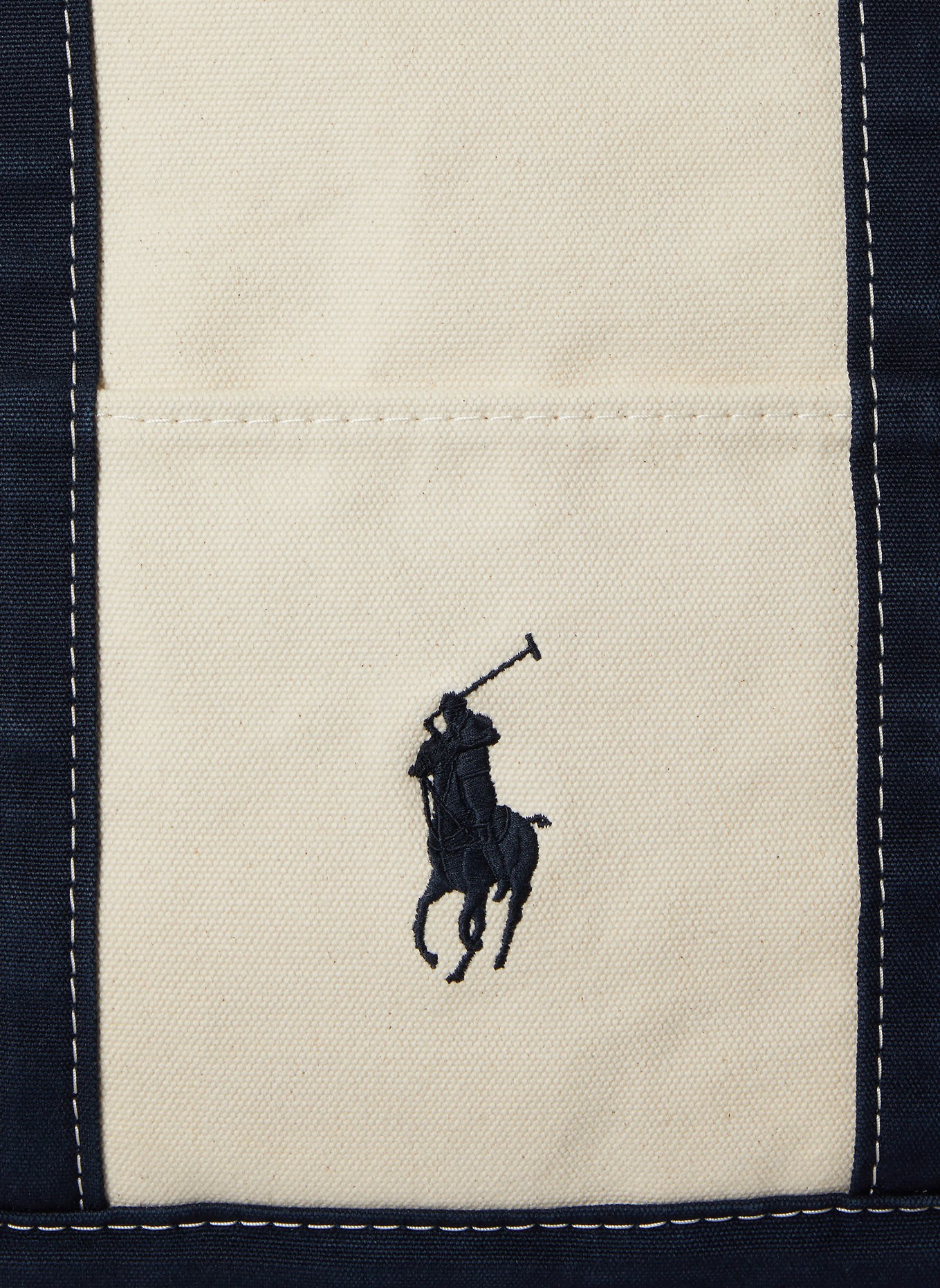 POLO RALPH LAUREN Shopper: CREME / DUNKELBLAU