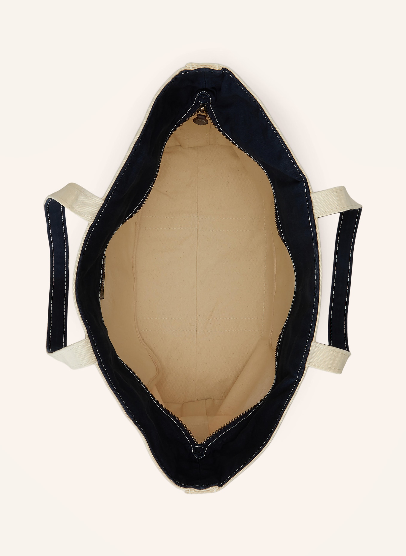 POLO RALPH LAUREN Shopper: CREME / DUNKELBLAU