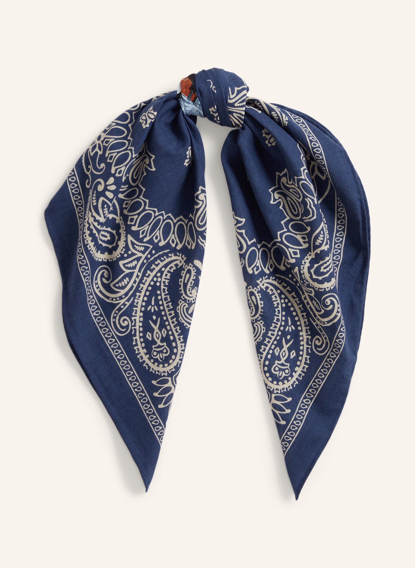 POLO RALPH LAUREN doek: DONKERBLAUW / BRUIN / WIT