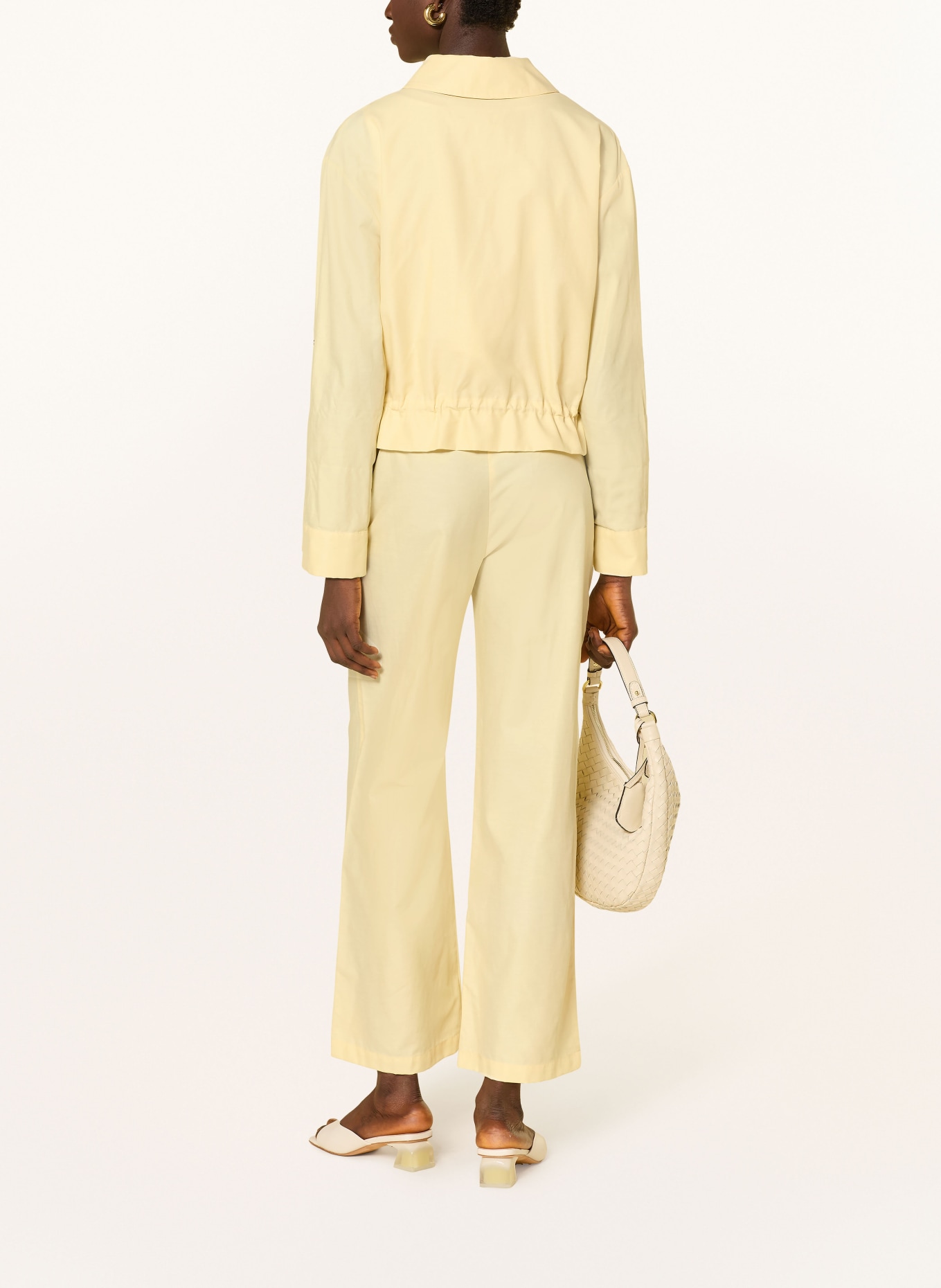 s.Oliver BLACK LABEL paperbag pants: LIGHT YELLOW