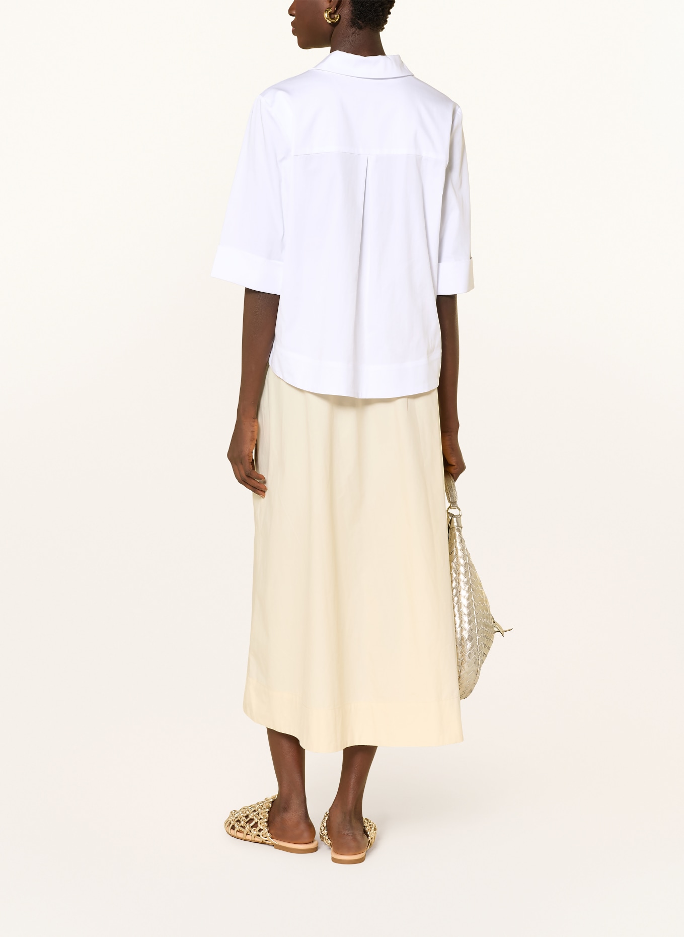 s.Oliver BLACK LABEL Blusenshirt mit 3/4-Arm: WEISS