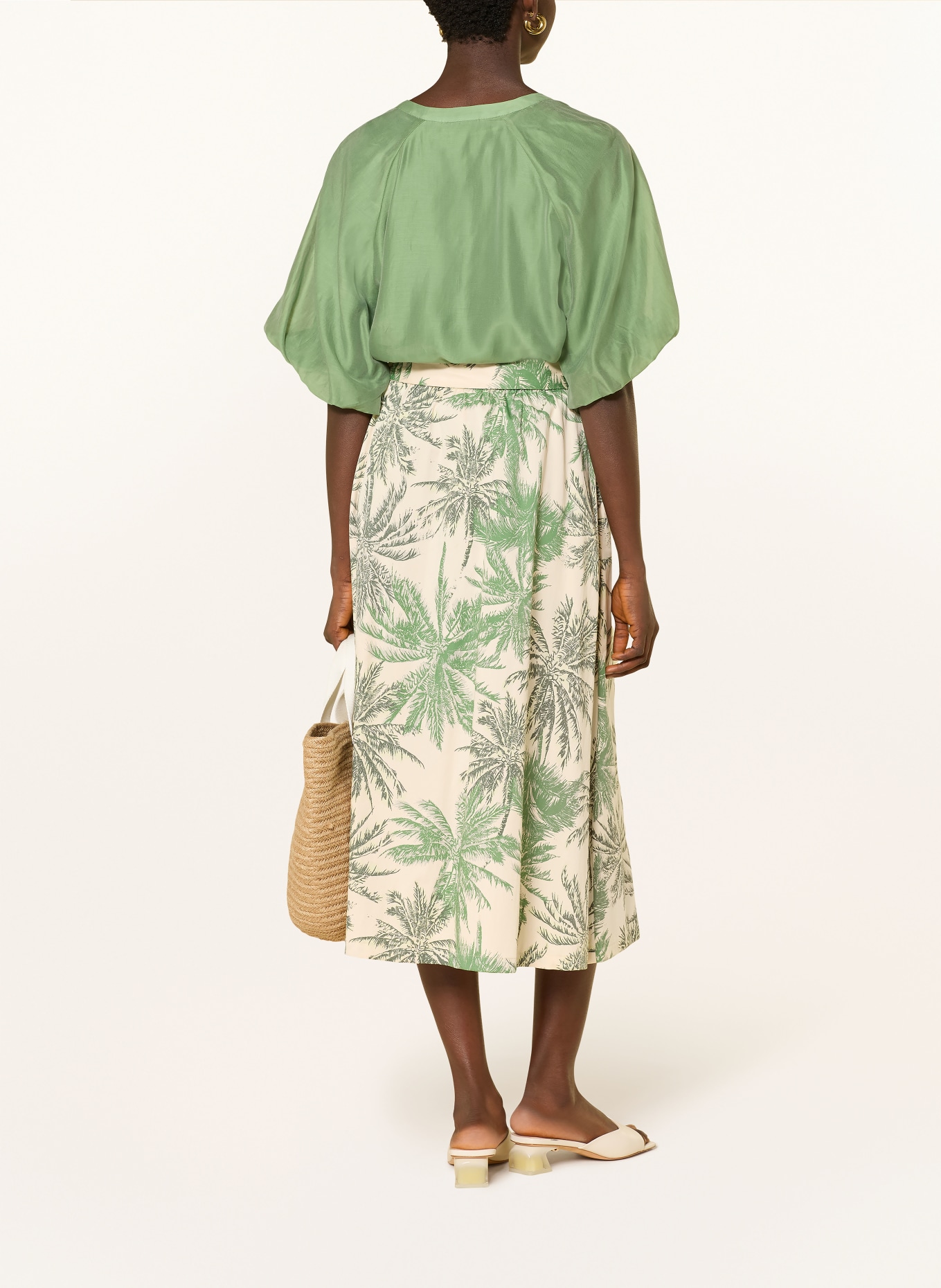 s.Oliver BLACK LABEL Rock: GRÜN / CREME / DUNKELGRÜN