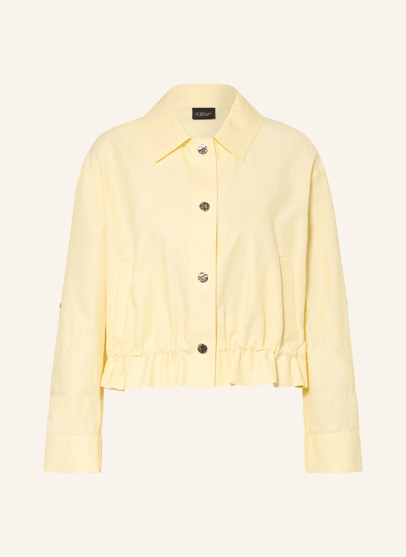 s.Oliver BLACK LABEL Kastenjacke: HELLGELB