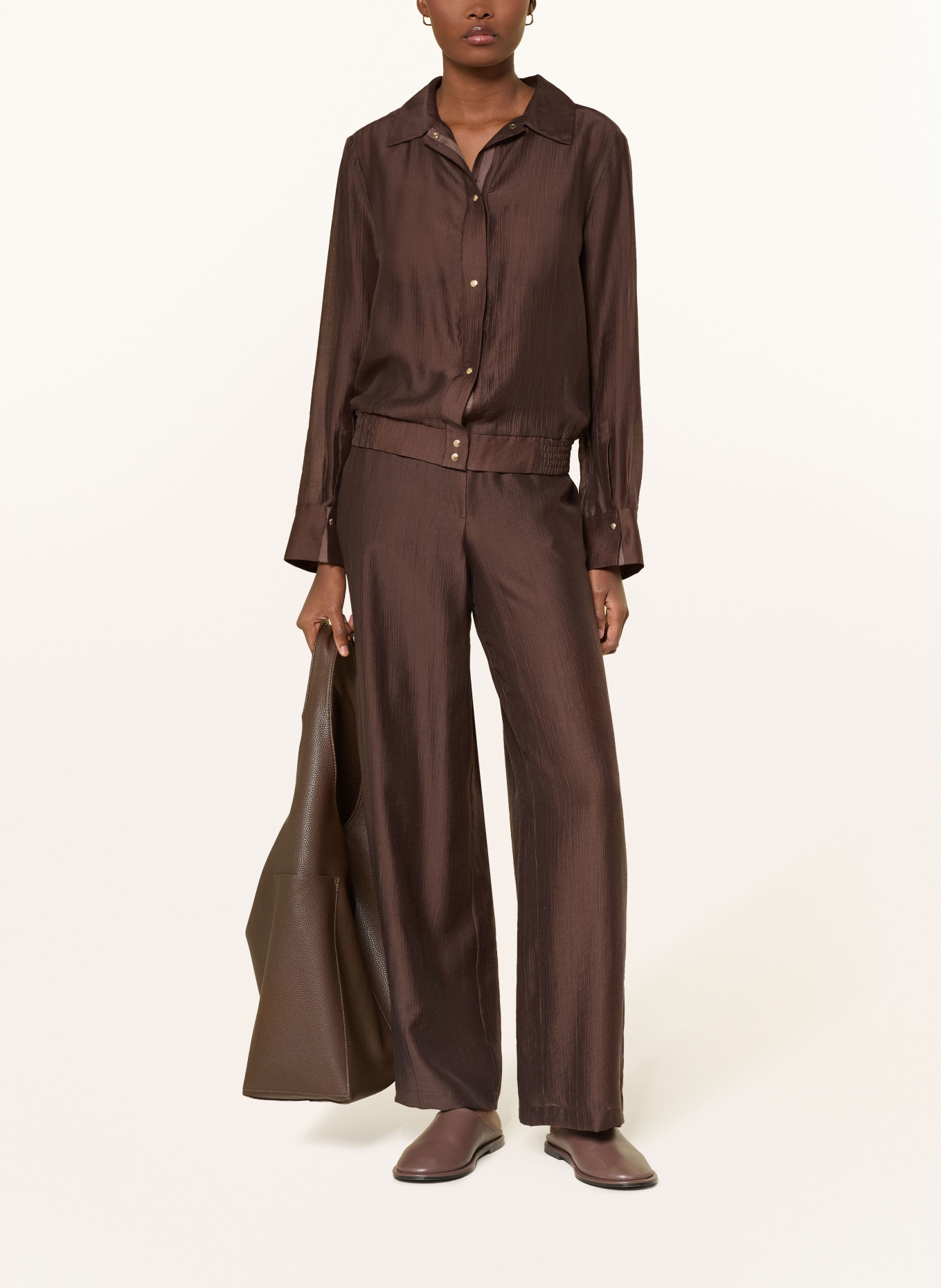 s.Oliver BLACK LABEL Marlenehose: DUNKELBRAUN