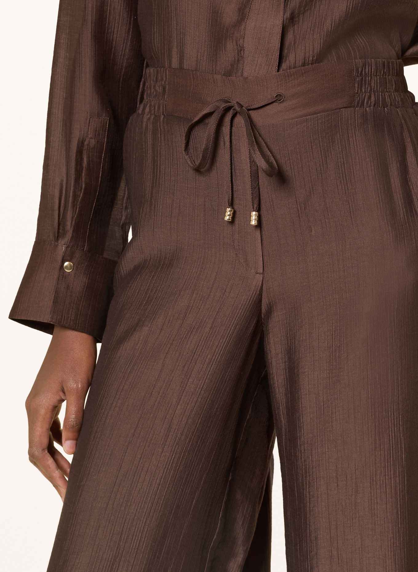 s.Oliver BLACK LABEL Marlenehose: DUNKELBRAUN