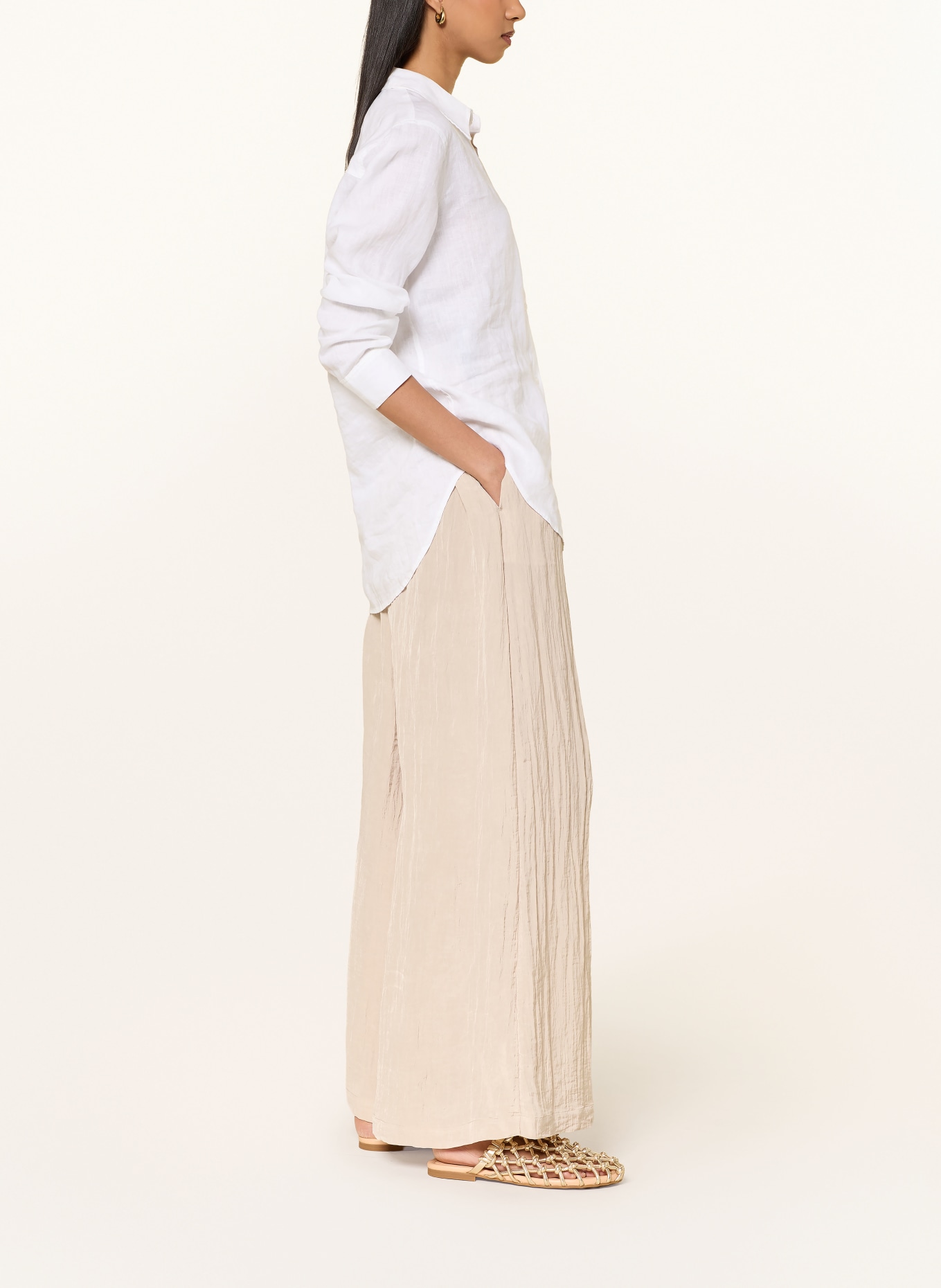 s.Oliver BLACK LABEL Marlenehose: BEIGE