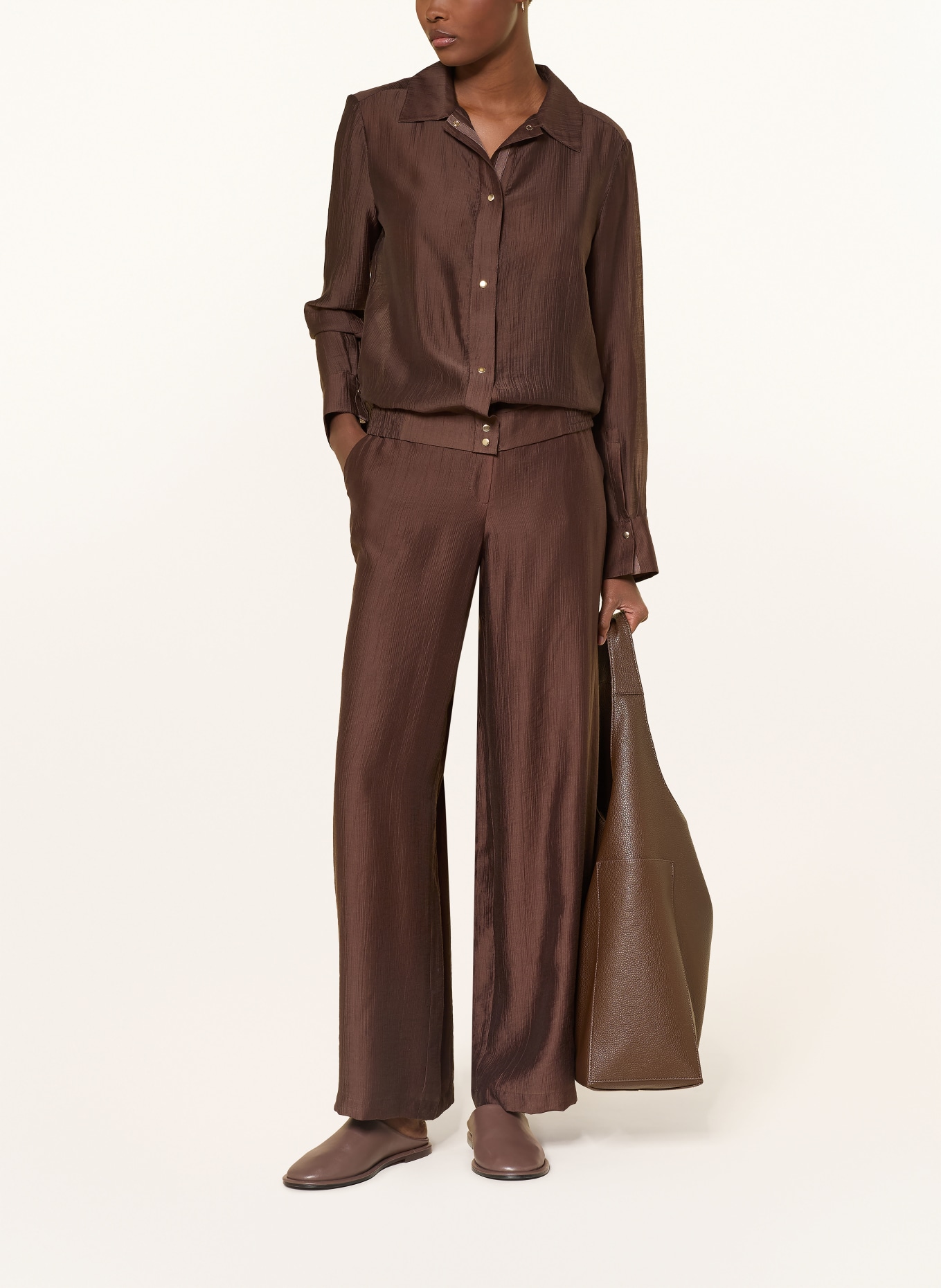 s.Oliver BLACK LABEL chemise: MARRON FONCÉ