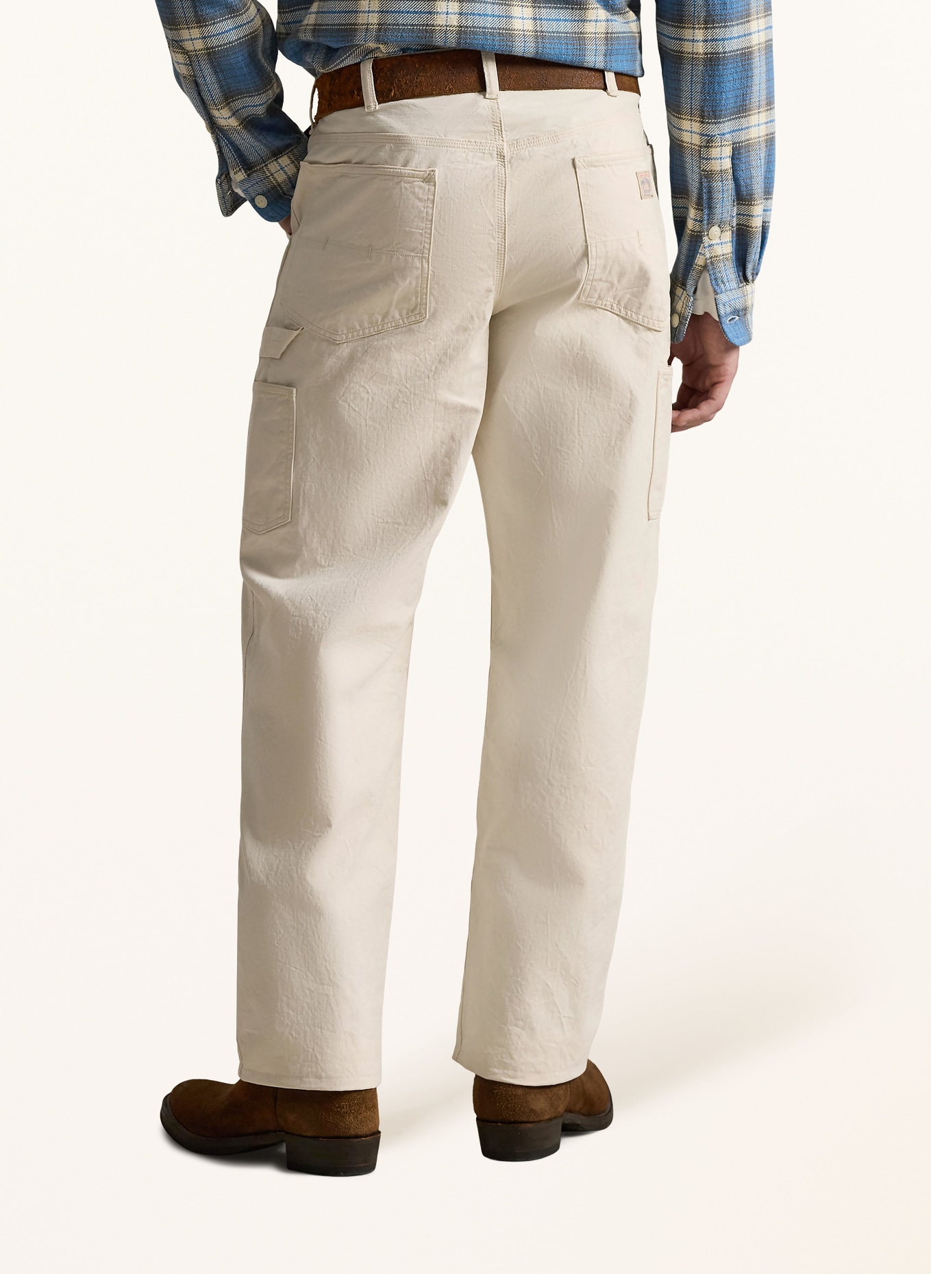 POLO RALPH LAUREN Cargo-broek met normale pasvorm: ECRU