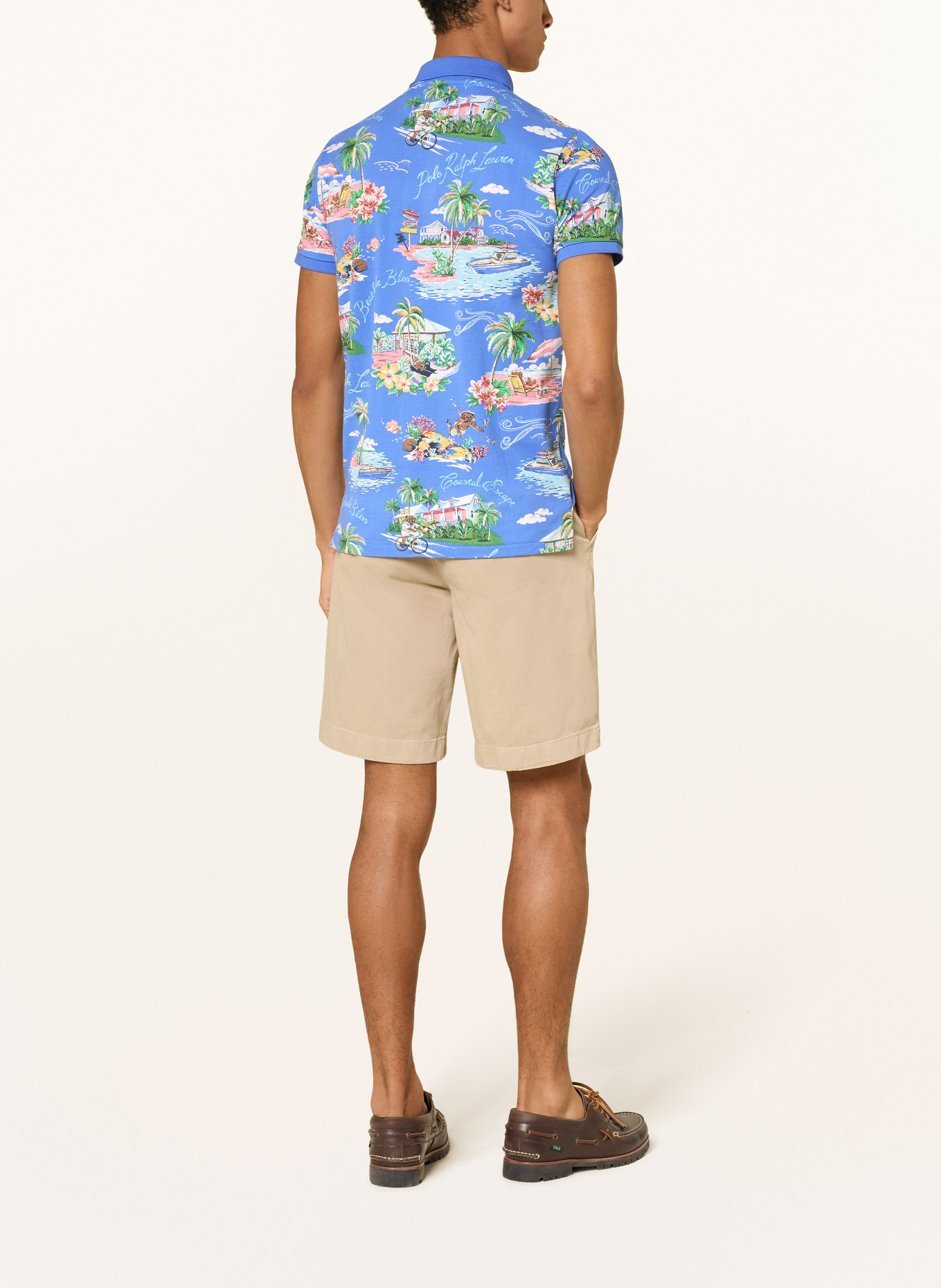 POLO RALPH LAUREN Polo piqué: BLEU / VERT / BLEU CLAIR