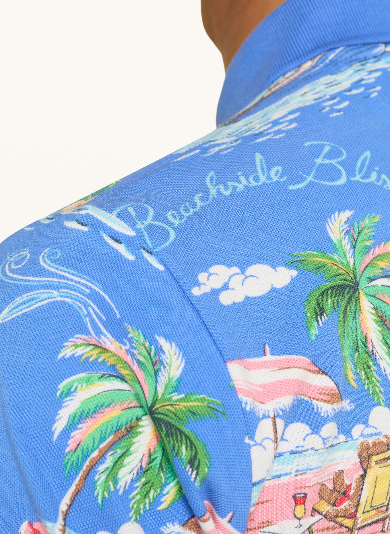 POLO RALPH LAUREN Polo piqué: BLEU / VERT / BLEU CLAIR