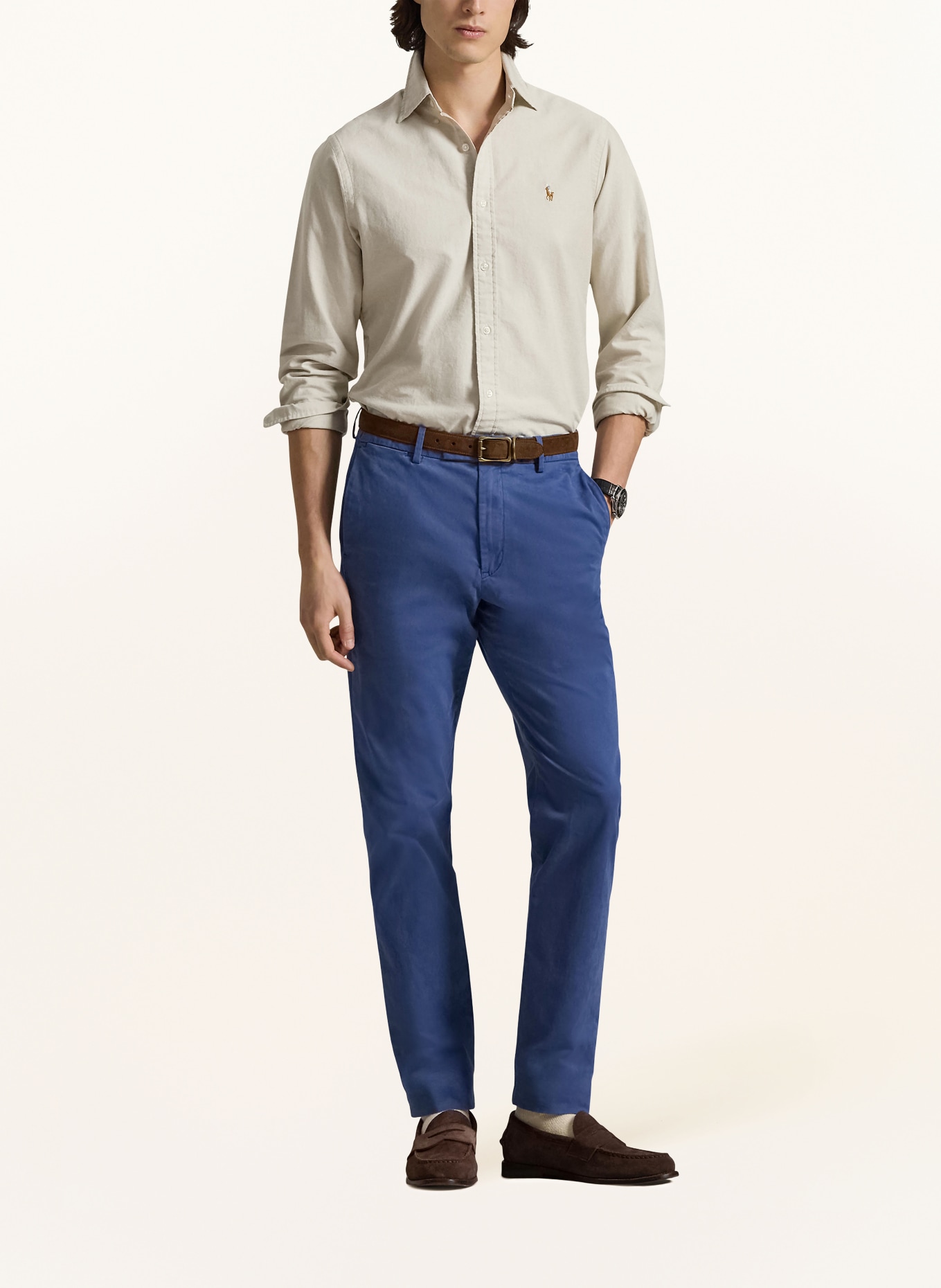 POLO RALPH LAUREN Koszula oxfordska Custom Fit: BEŻOWY