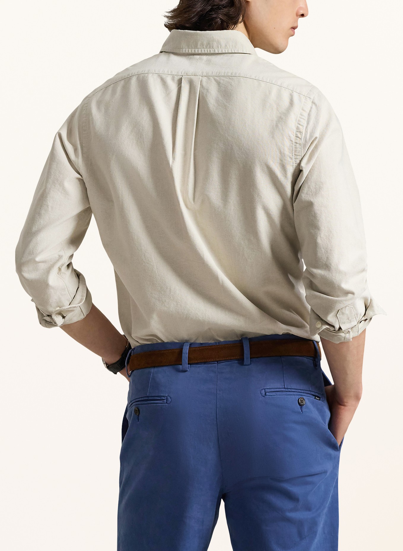 POLO RALPH LAUREN Koszula oxfordska Custom Fit: BEŻOWY