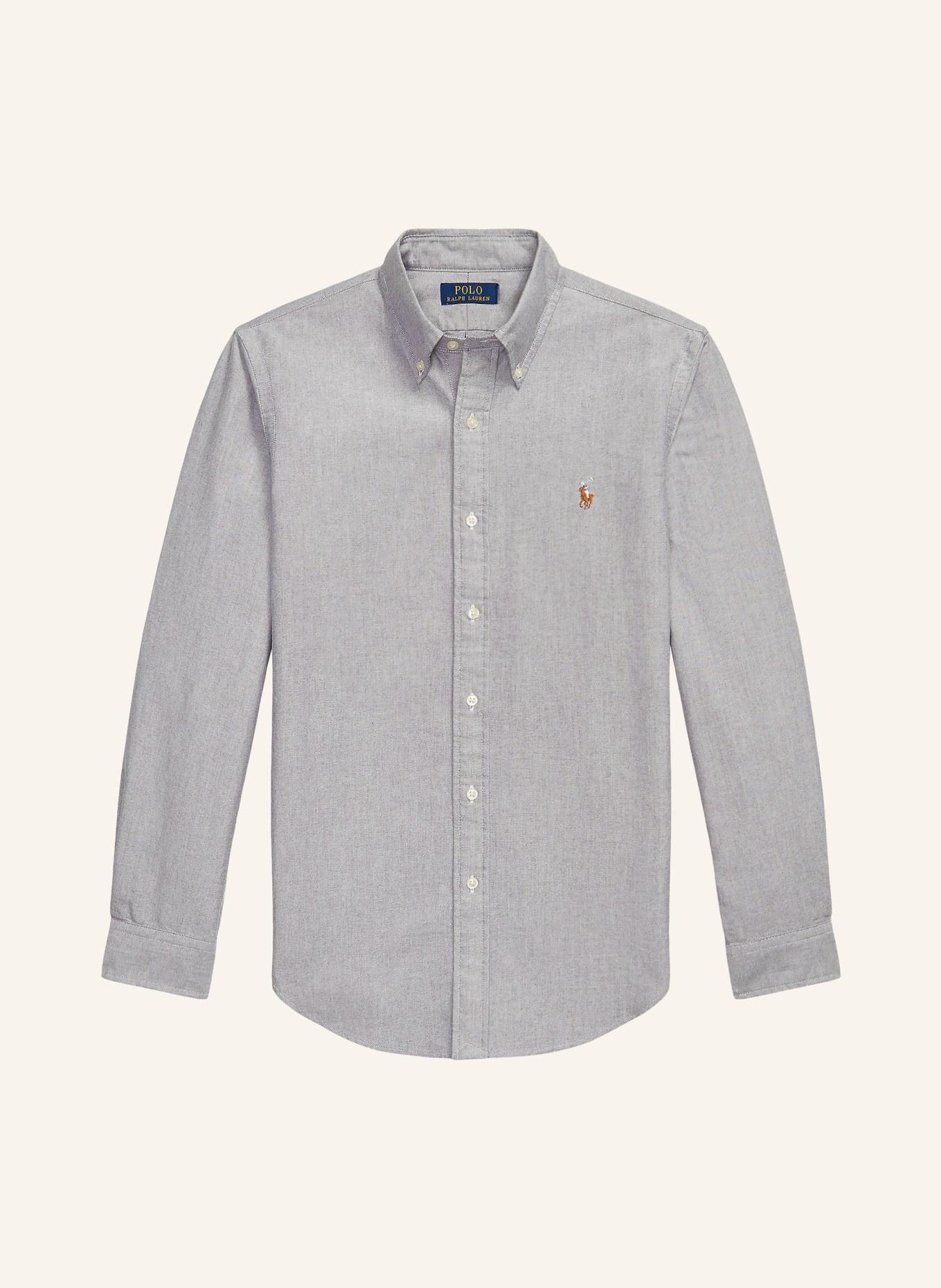 POLO RALPH LAUREN Oxfordhemd Custom Fit: BLAUGRAU