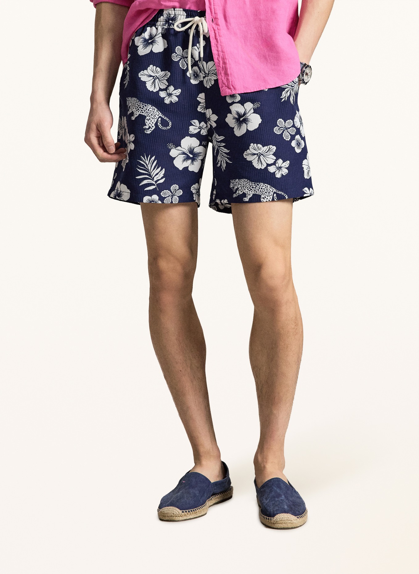 POLO RALPH LAUREN zwemshort: DONKERBLAUW / WIT