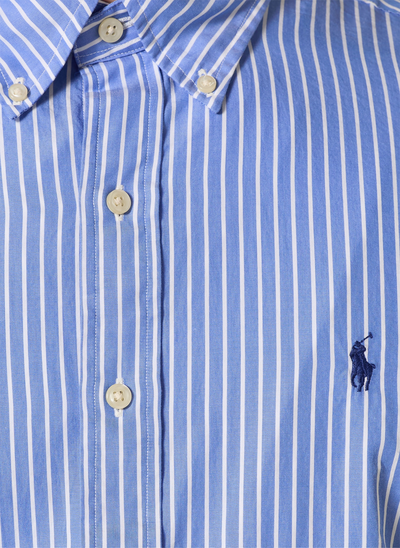 POLO RALPH LAUREN Hemd Custom Fit: BLAU / WEISS