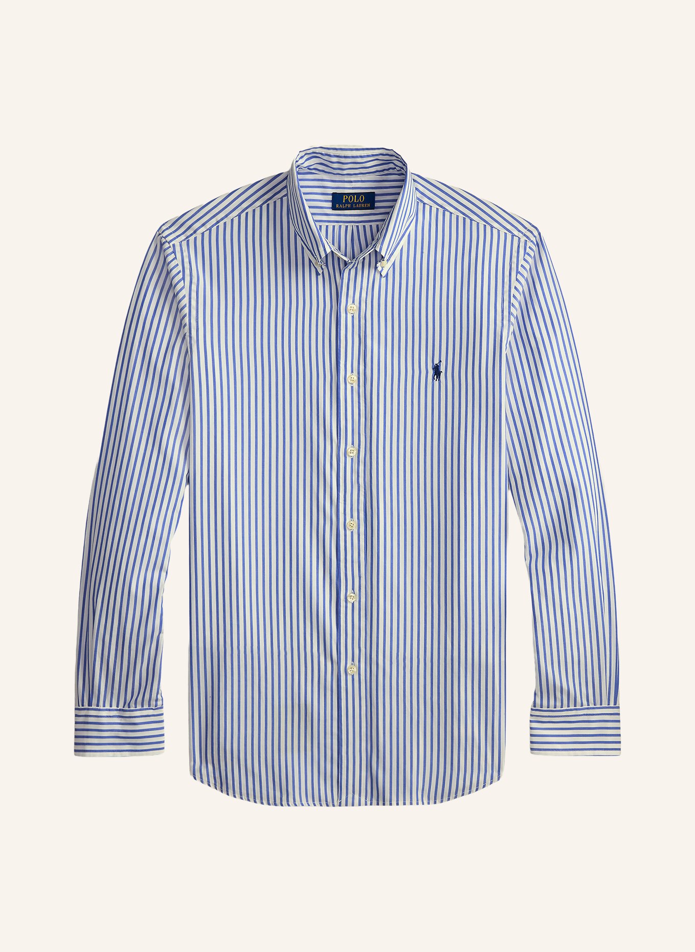 POLO RALPH LAUREN Koszula Custom Fit: GRANATOWY / BIAŁY