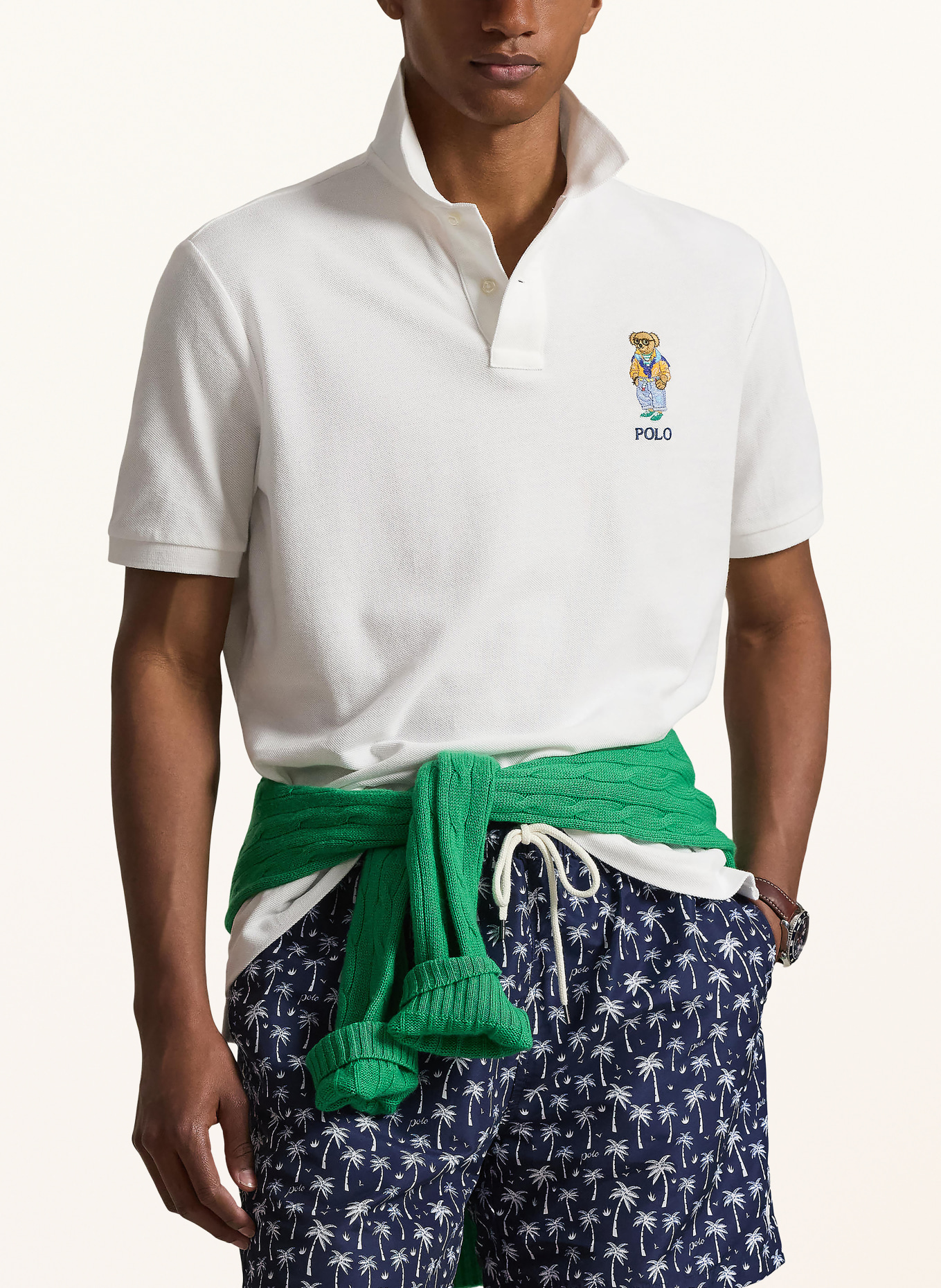 POLO RALPH LAUREN Piqué-Poloshirt: WEISS