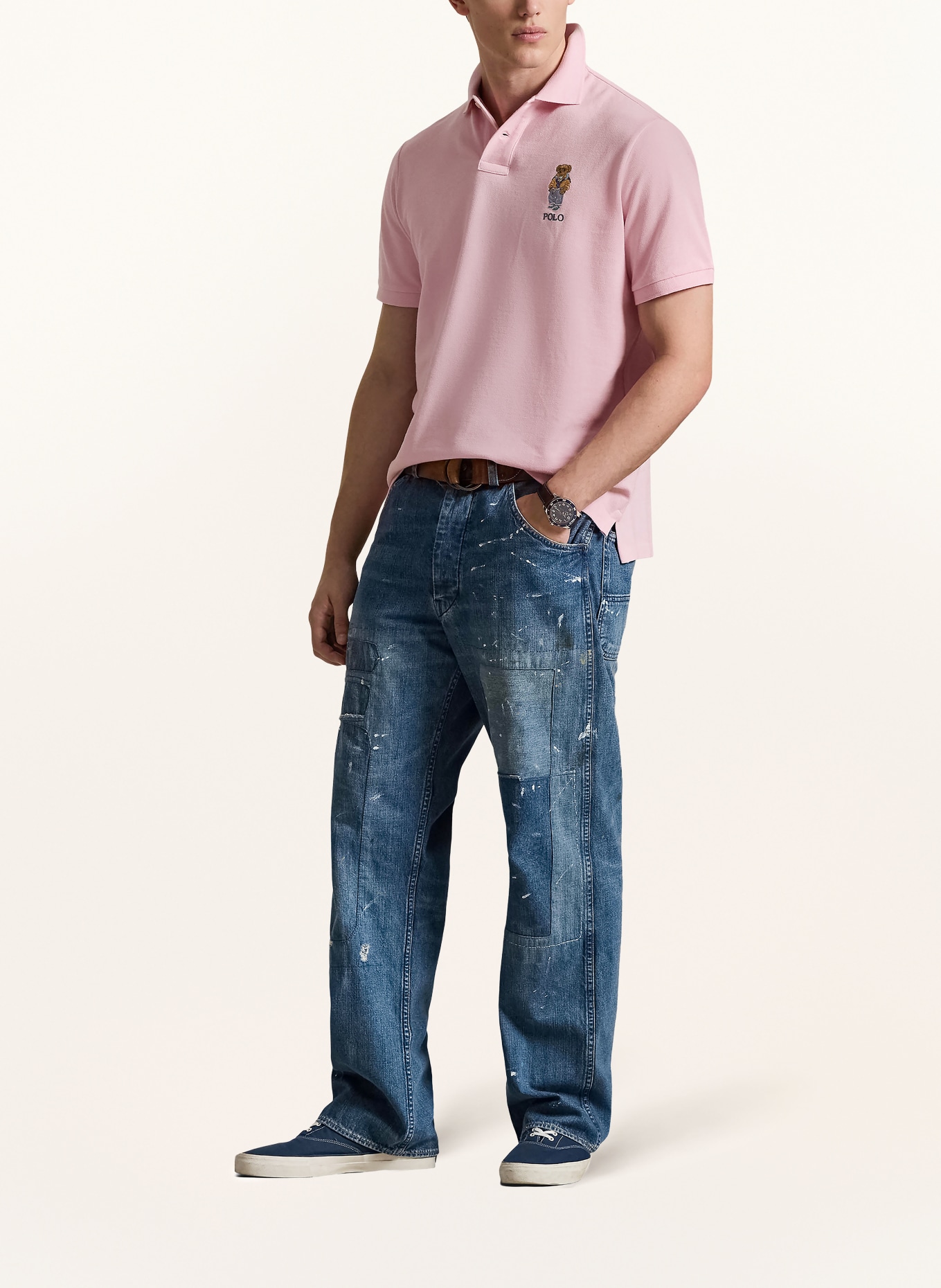 POLO RALPH LAUREN Piqué-poloshirt: ROZE