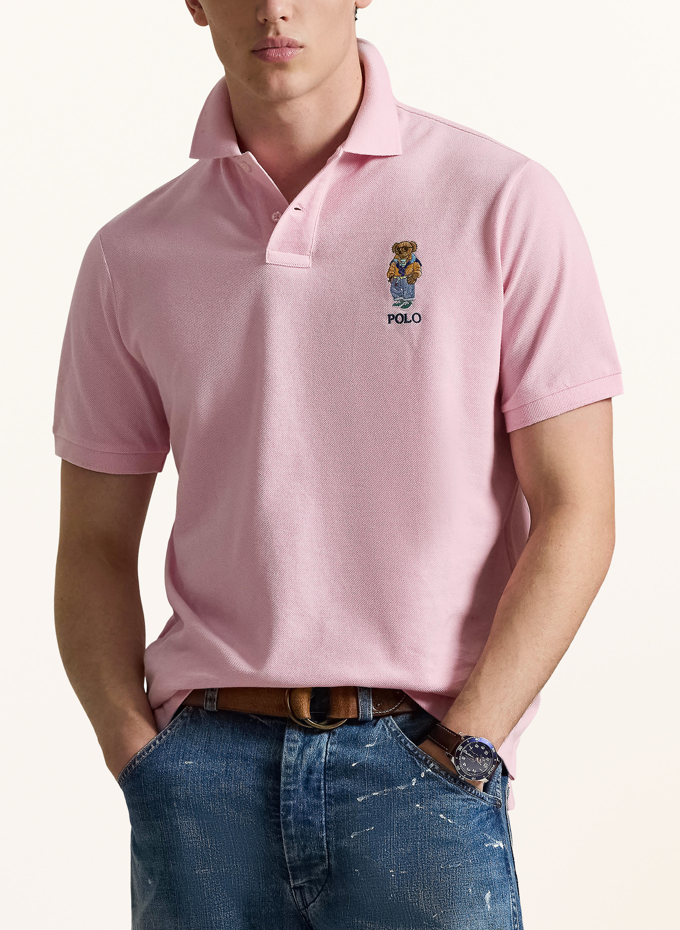 POLO RALPH LAUREN Piqué-poloshirt: ROZE