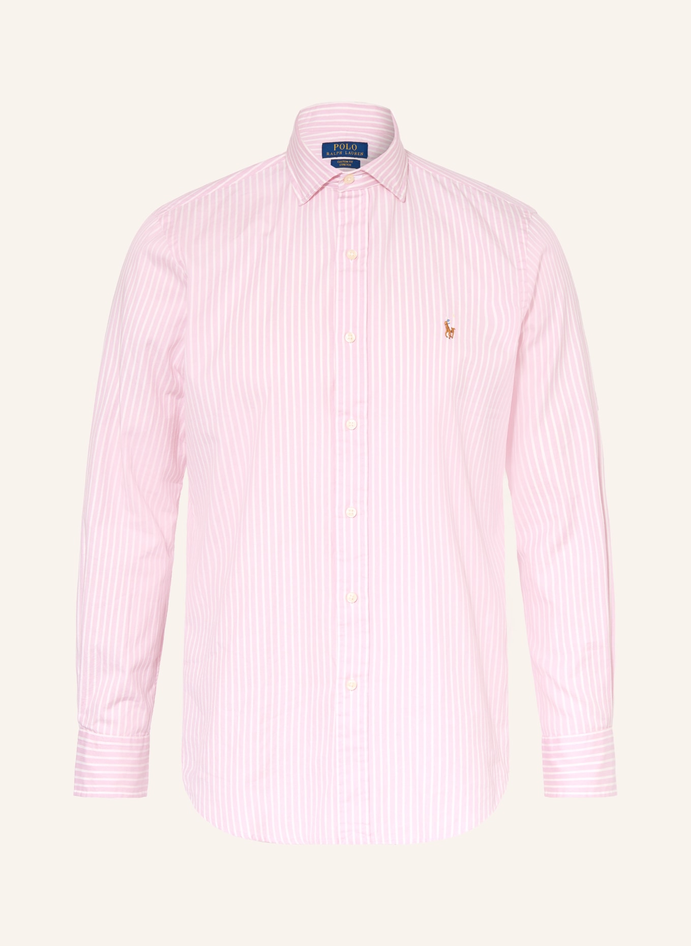 POLO RALPH LAUREN Oxfordhemd Custom Fit: ROSA / WEISS