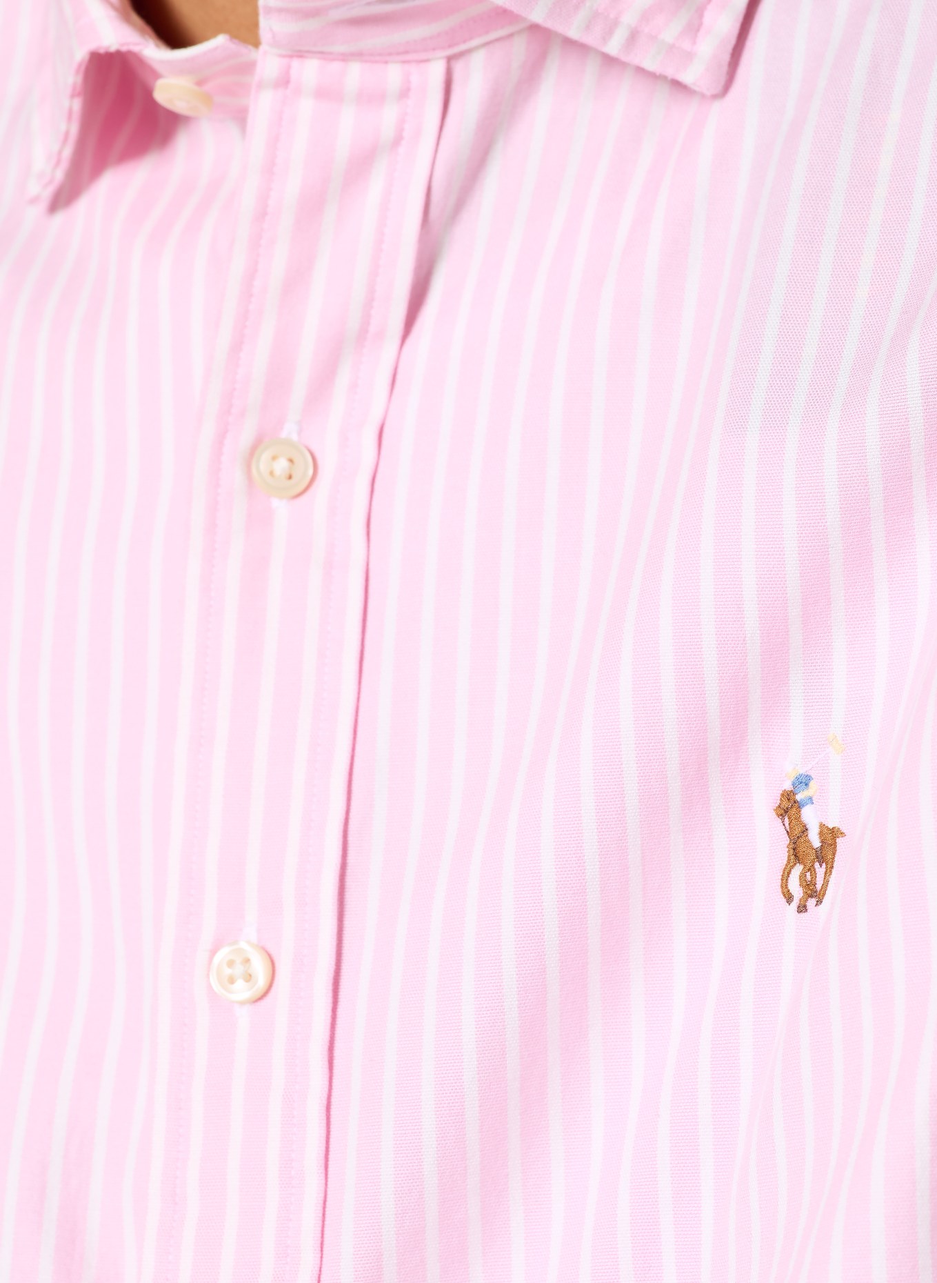 POLO RALPH LAUREN Oxfordhemd Custom Fit: ROSA / WEISS