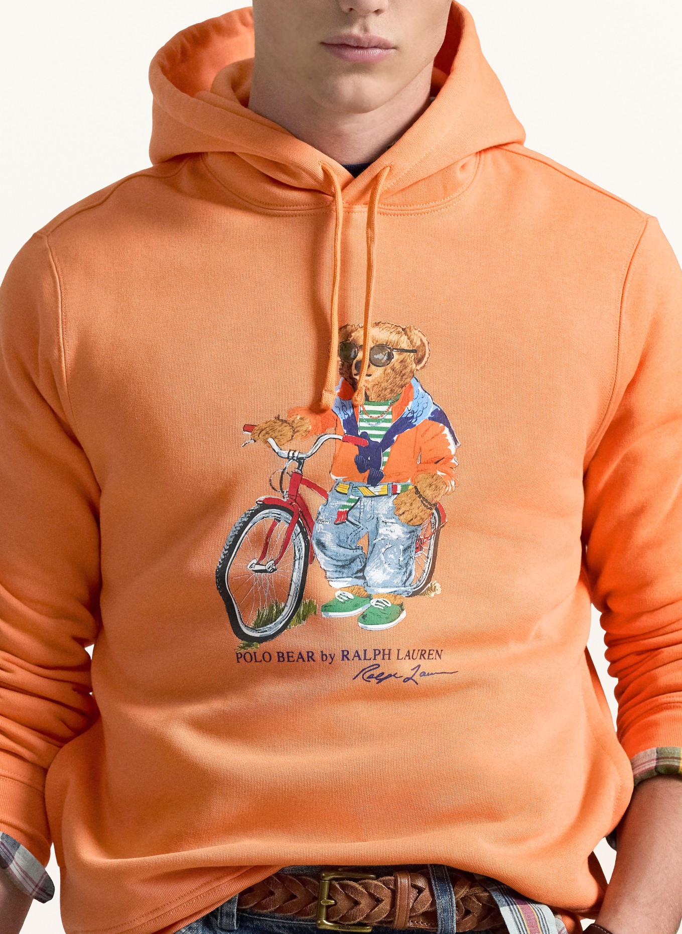 POLO RALPH LAUREN bluza z kapturem: POMARAŃCZOWY