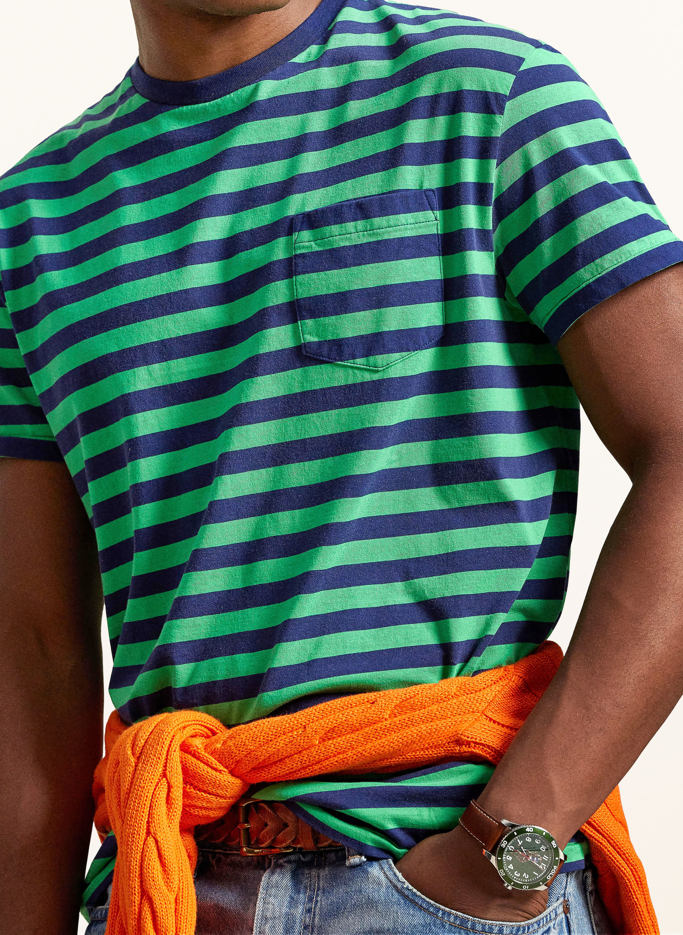 POLO RALPH LAUREN koszulka: JASNOZIELONY / GRANATOWY