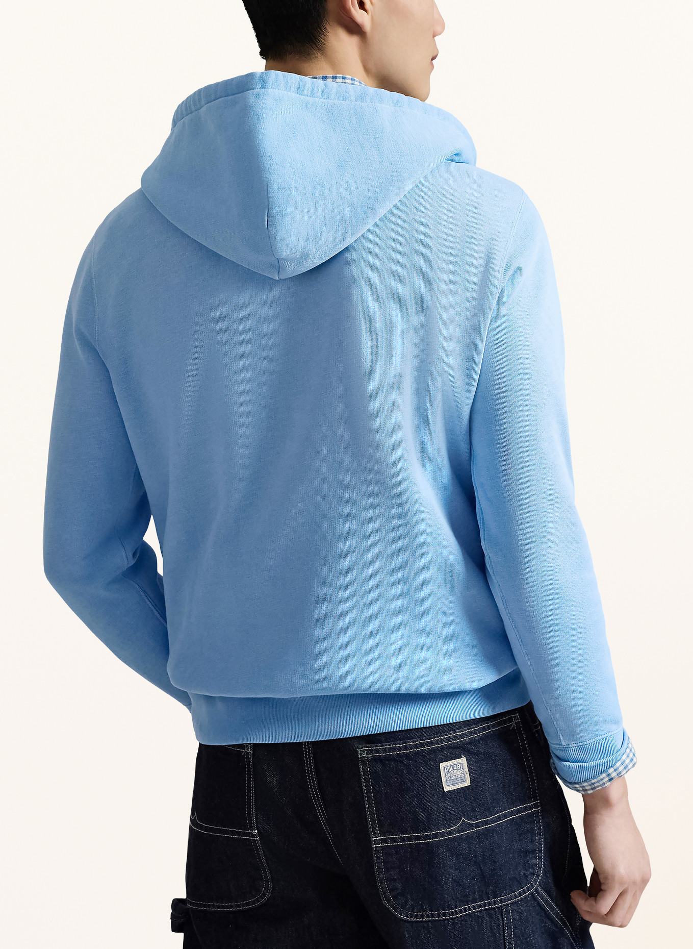 POLO RALPH LAUREN Hoodie: LICHTBLAUW / BRUIN / DONKERBLAUW