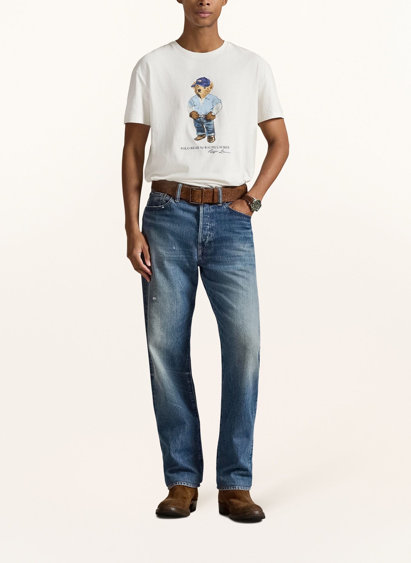 POLO RALPH LAUREN T-shirt: CRÈME