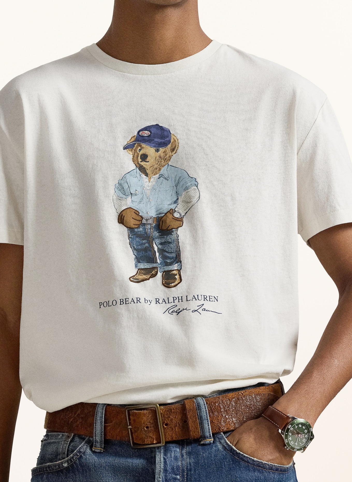POLO RALPH LAUREN T-shirt: CRÈME