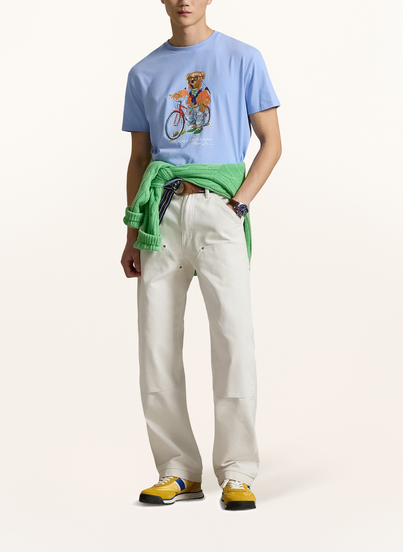 POLO RALPH LAUREN T-shirt: BLEU CLAIR